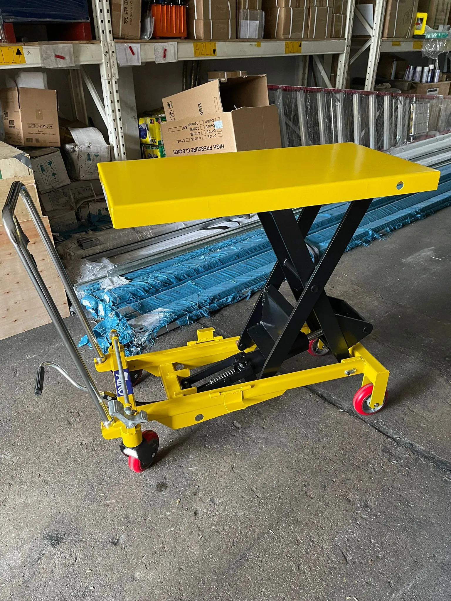 Aiko 1000kg Hydraulic Scissor Table Lift Truck (Height : 1000mm) | Model : PT-WP1000