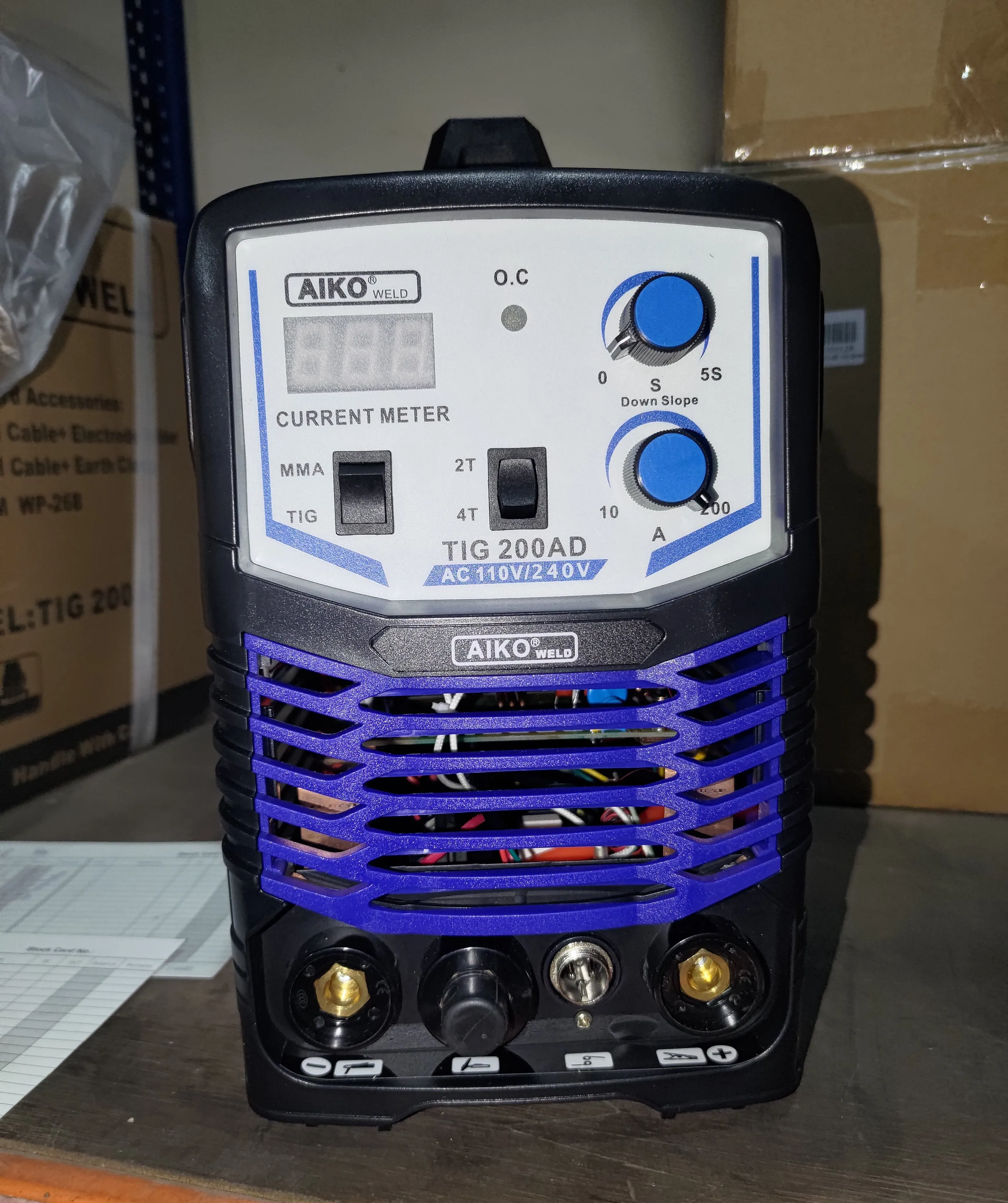 AIKO 110V/240V Welding Set come with 3m Welding Cable & 3m Earth Cable | Model: W-TIG200AD