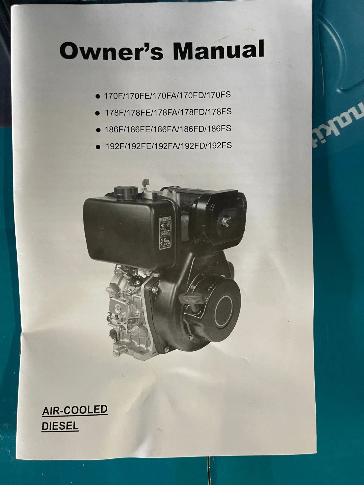 Aiko 186fe 4 Stroke . 3.5 L Engine Complete With Electric Starter | Model : LT-186FE
