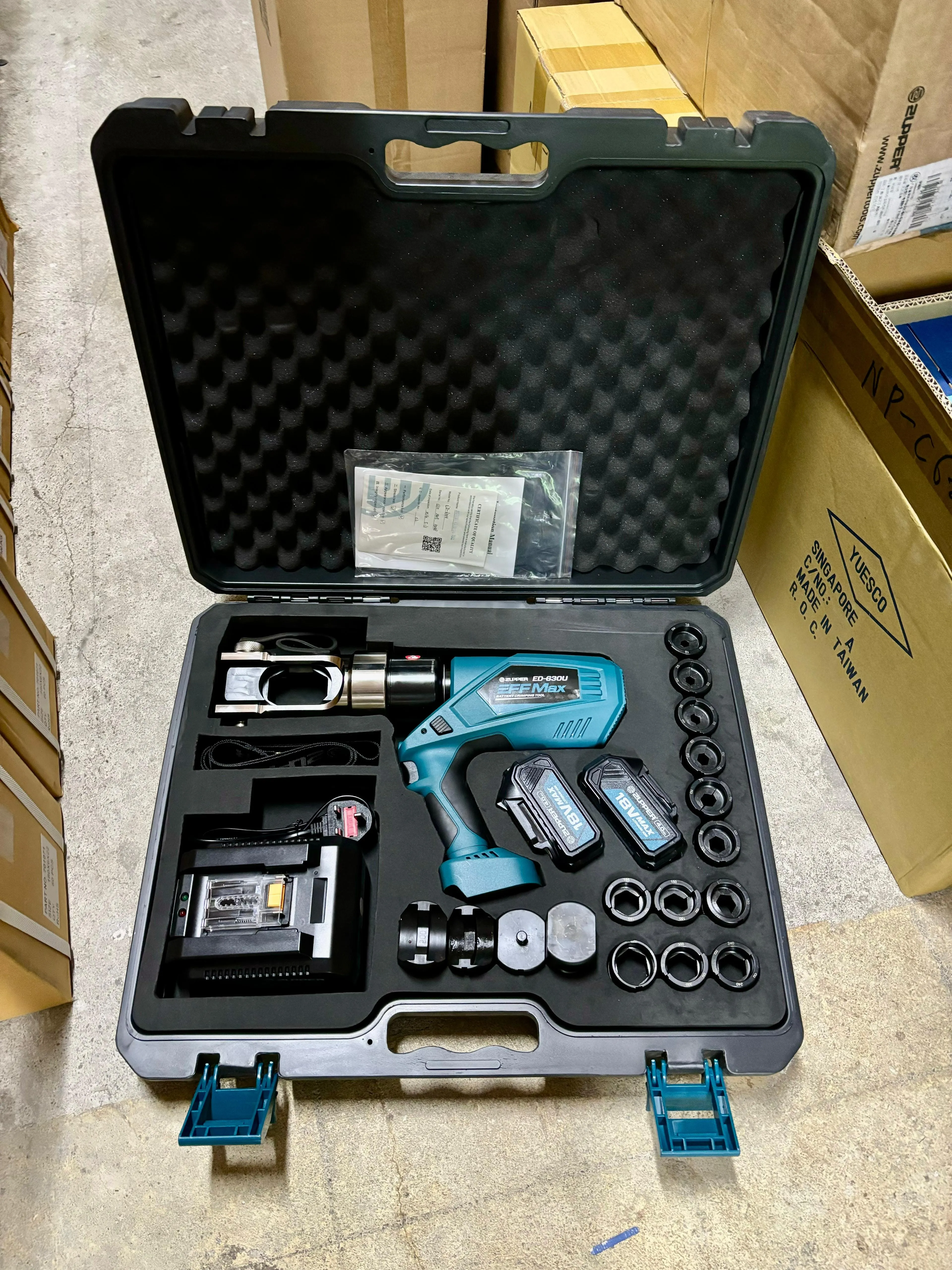 Aiko 18V Zupper Battery Powered Crimping Tools | Model : ED-630U