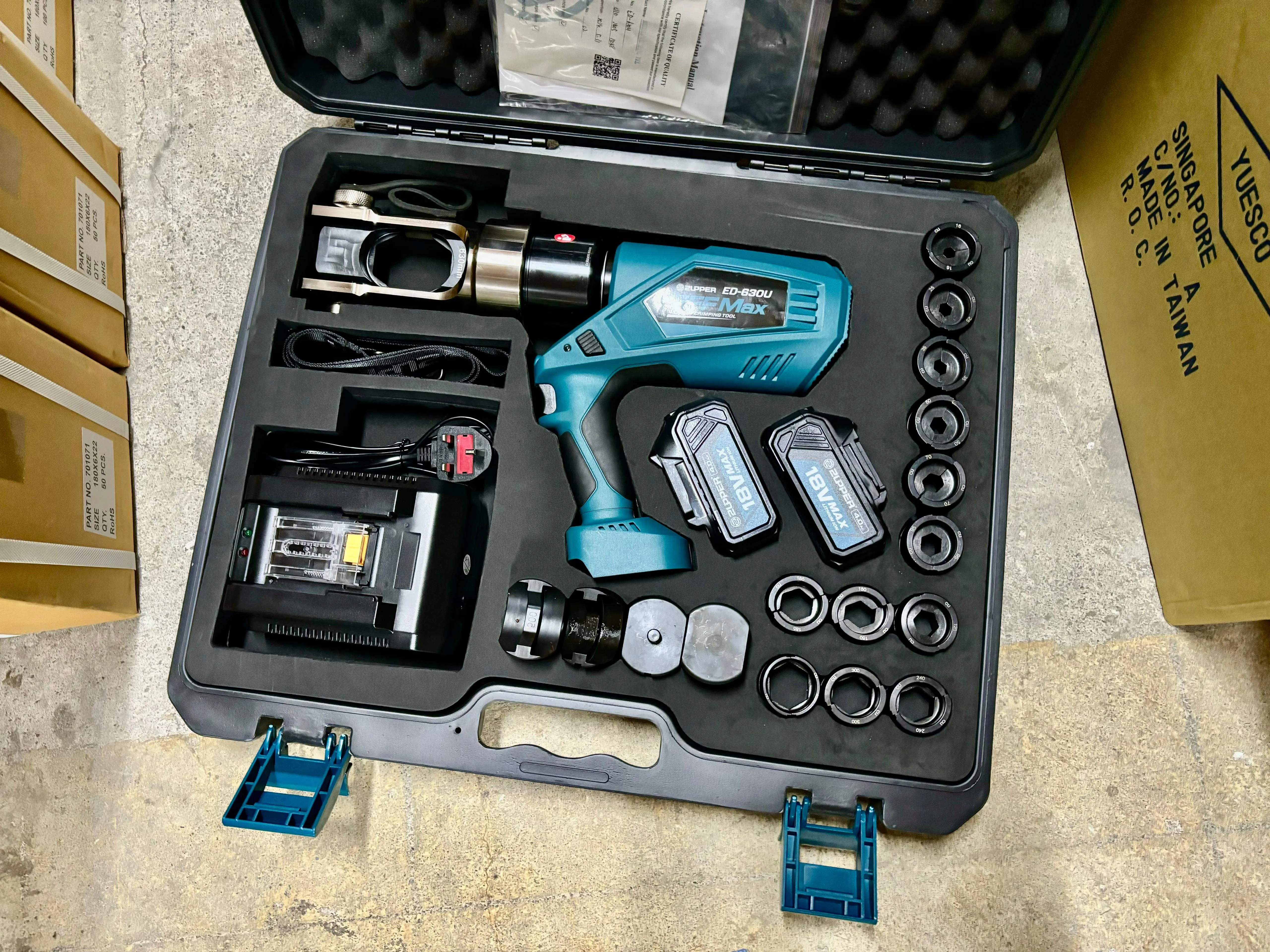Aiko 18V Zupper Battery Powered Crimping Tools | Model : ED-630U