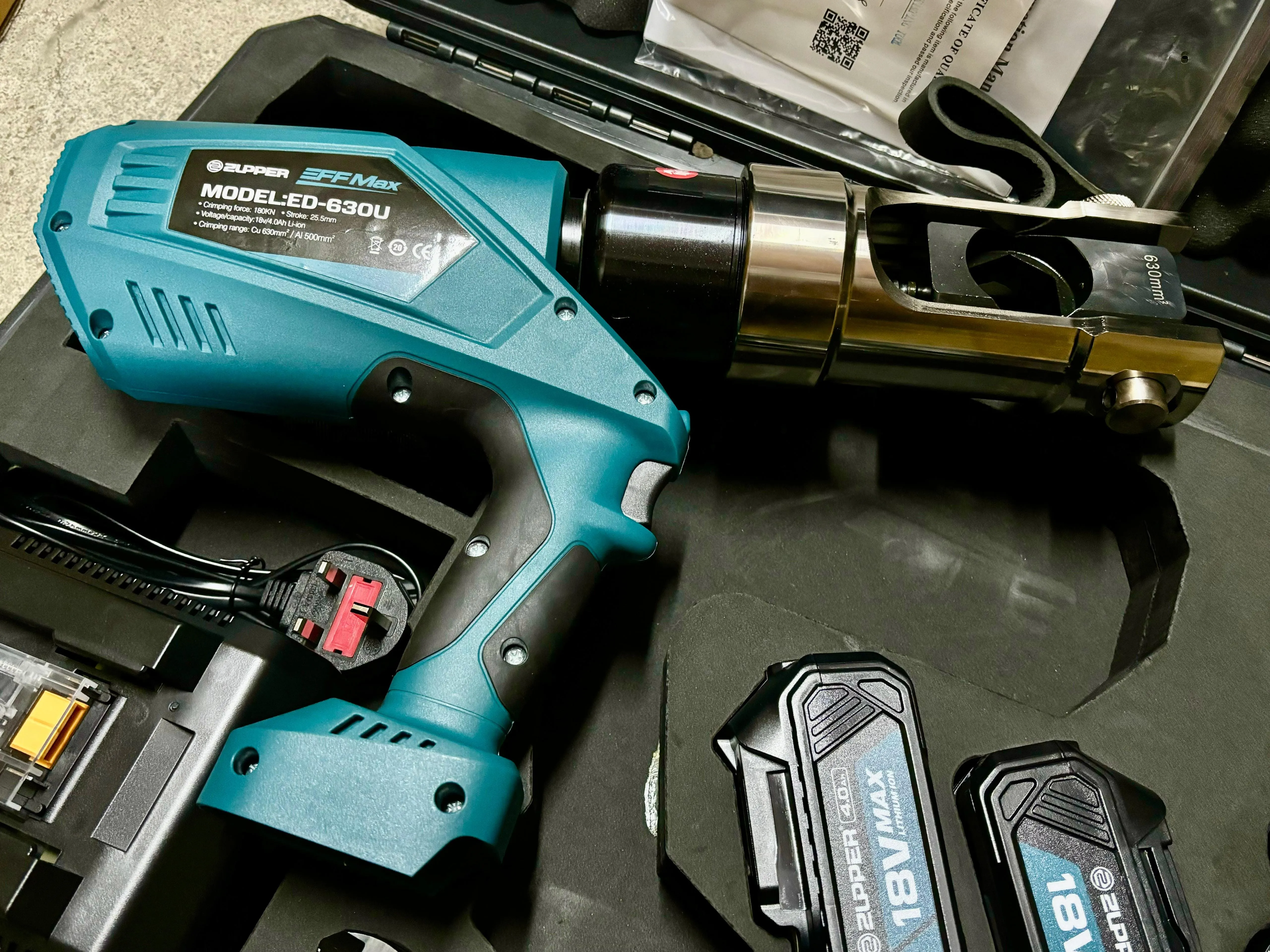 Aiko 18V Zupper Battery Powered Crimping Tools | Model : ED-630U