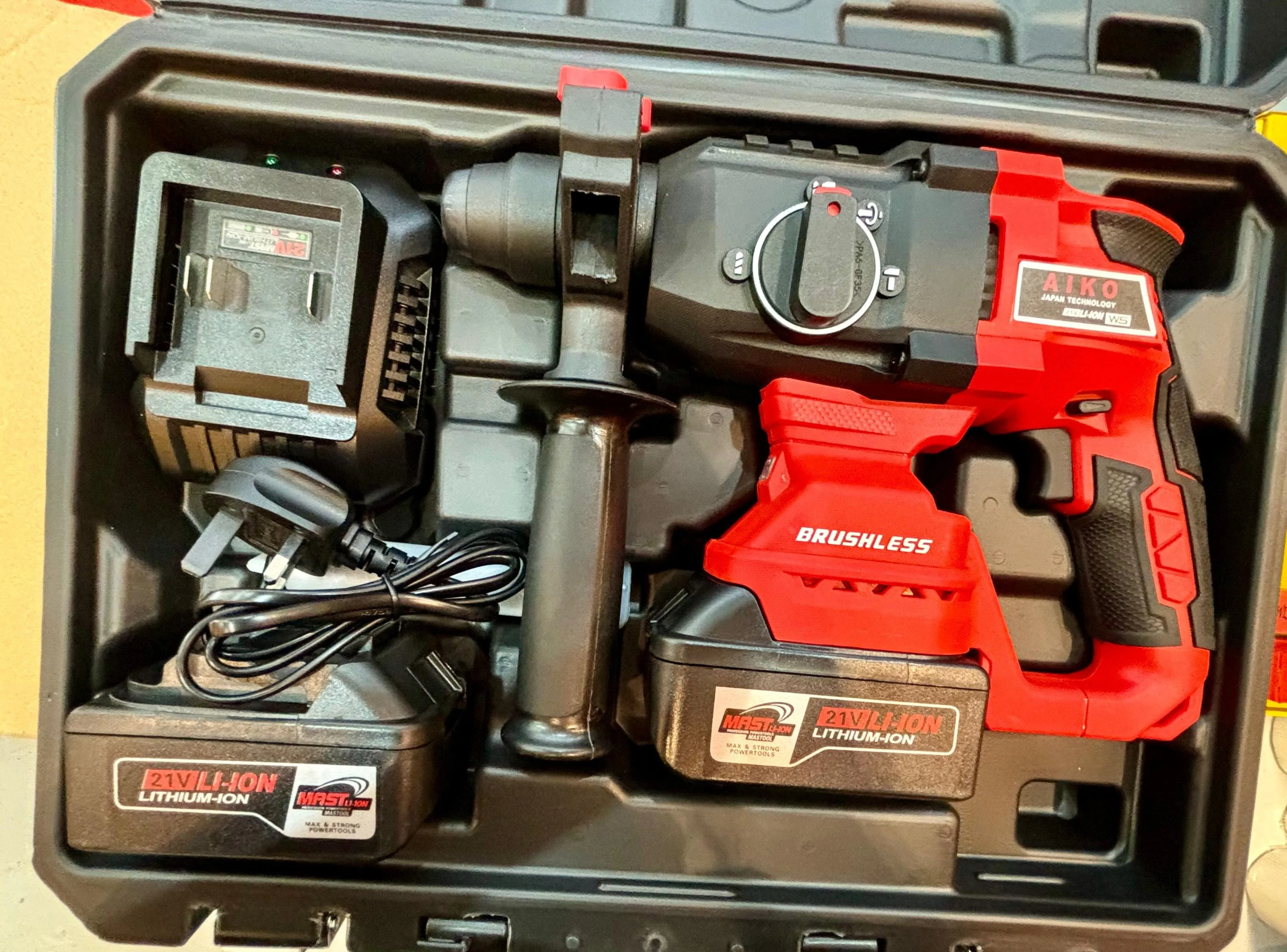 Aiko 21V Brushlaess Cordless Rotary Hammer | MODEL: HBL-2210