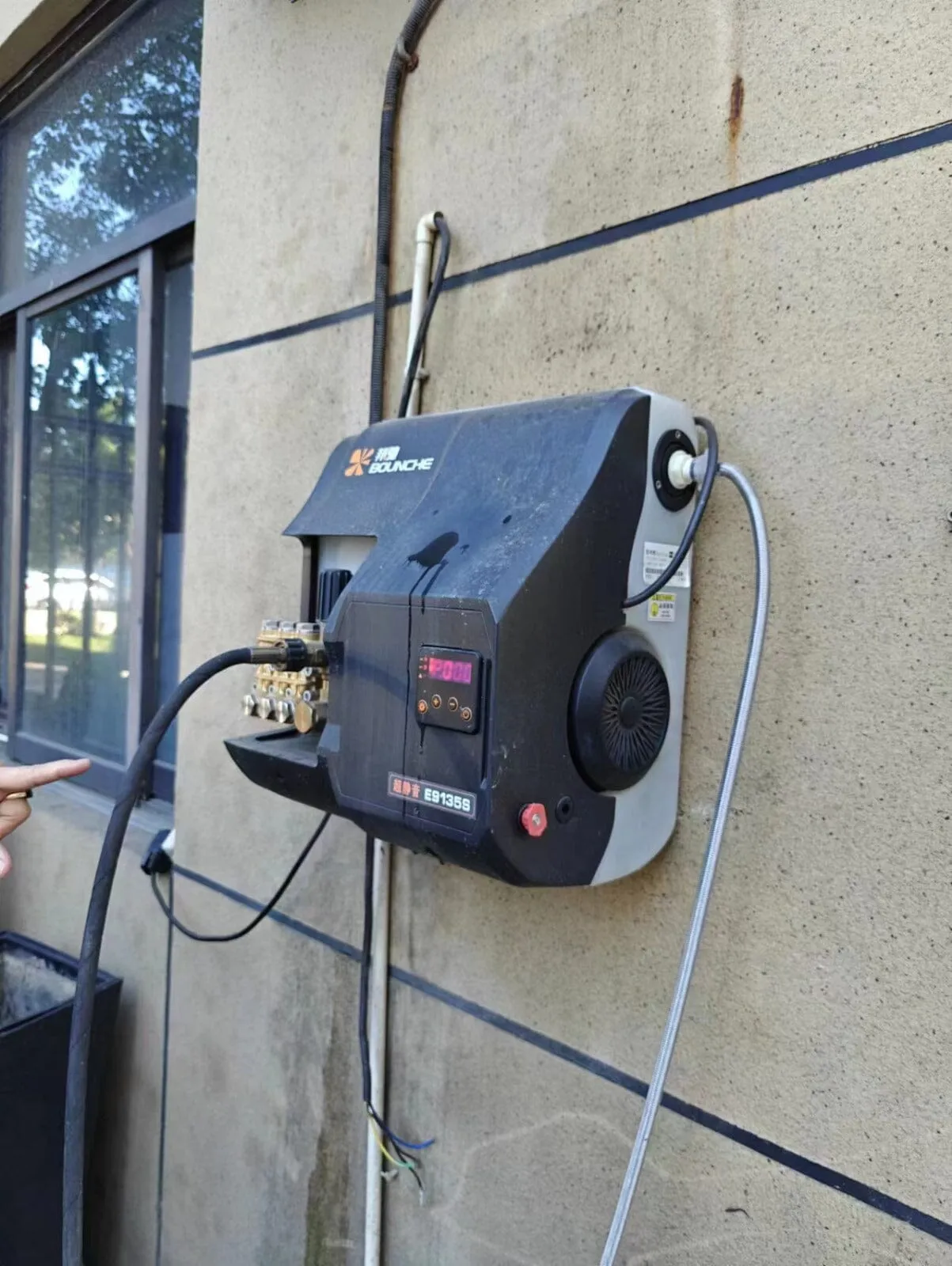Aiko 240V High Pressure Washer (Wall Mounted) 3.0KW 110BAR C/W 8mm*10m Hose & Short Trigger Gun & Pennant Motor with Smart Control | Model : HPW-E91-3.0S4