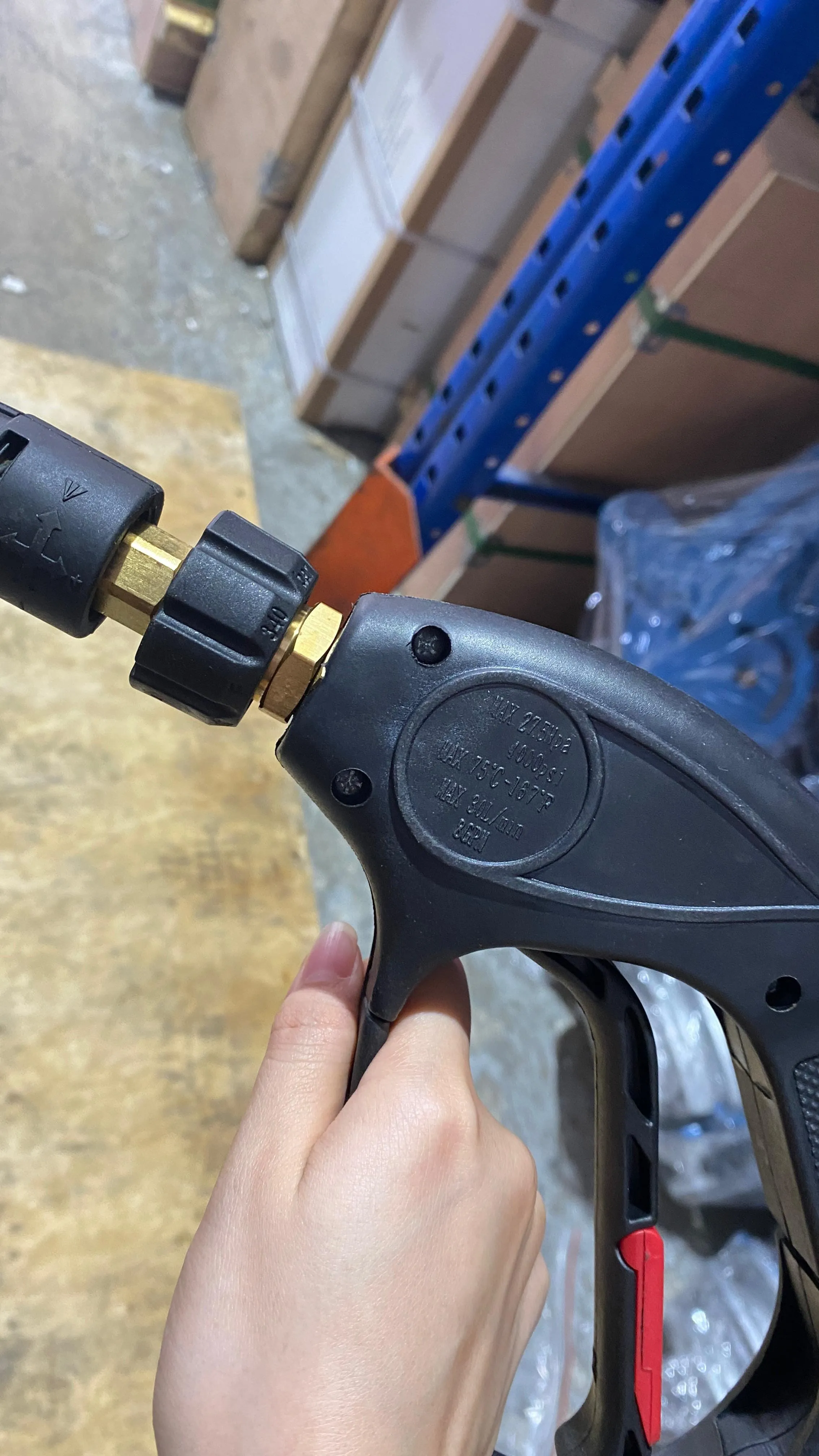Aiko 240V High Pressure Washer (Wall Mounted) 3.0KW 110BAR C/W 8mm*10m Hose & Short Trigger Gun & Pennant Motor with Smart Control | Model : HPW-E91-3.0S4