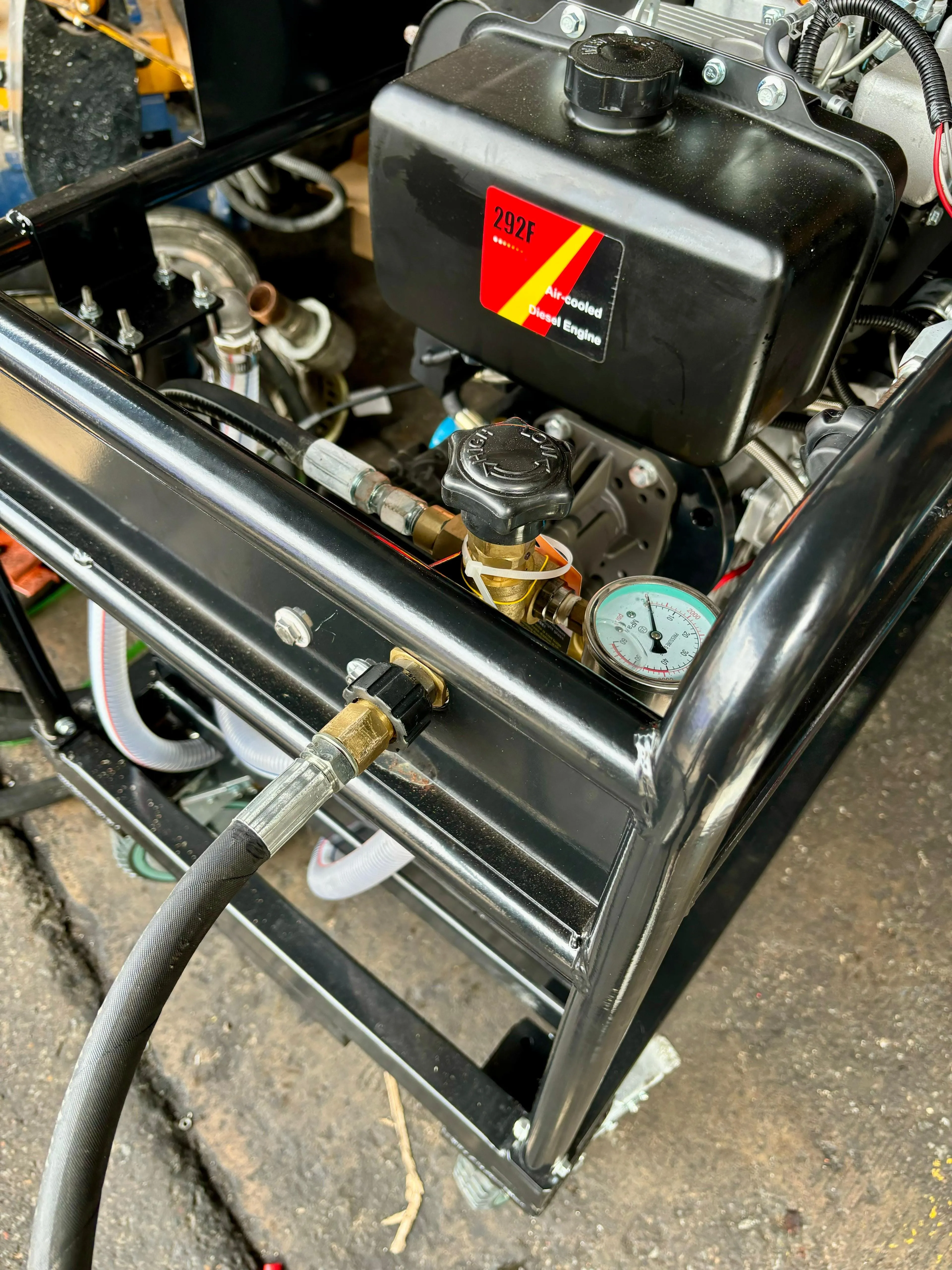 Aiko 345 Bar Diesel Powered High Pressure Washer With Gear Box | Model : HPW-DCF-34/25DRTD