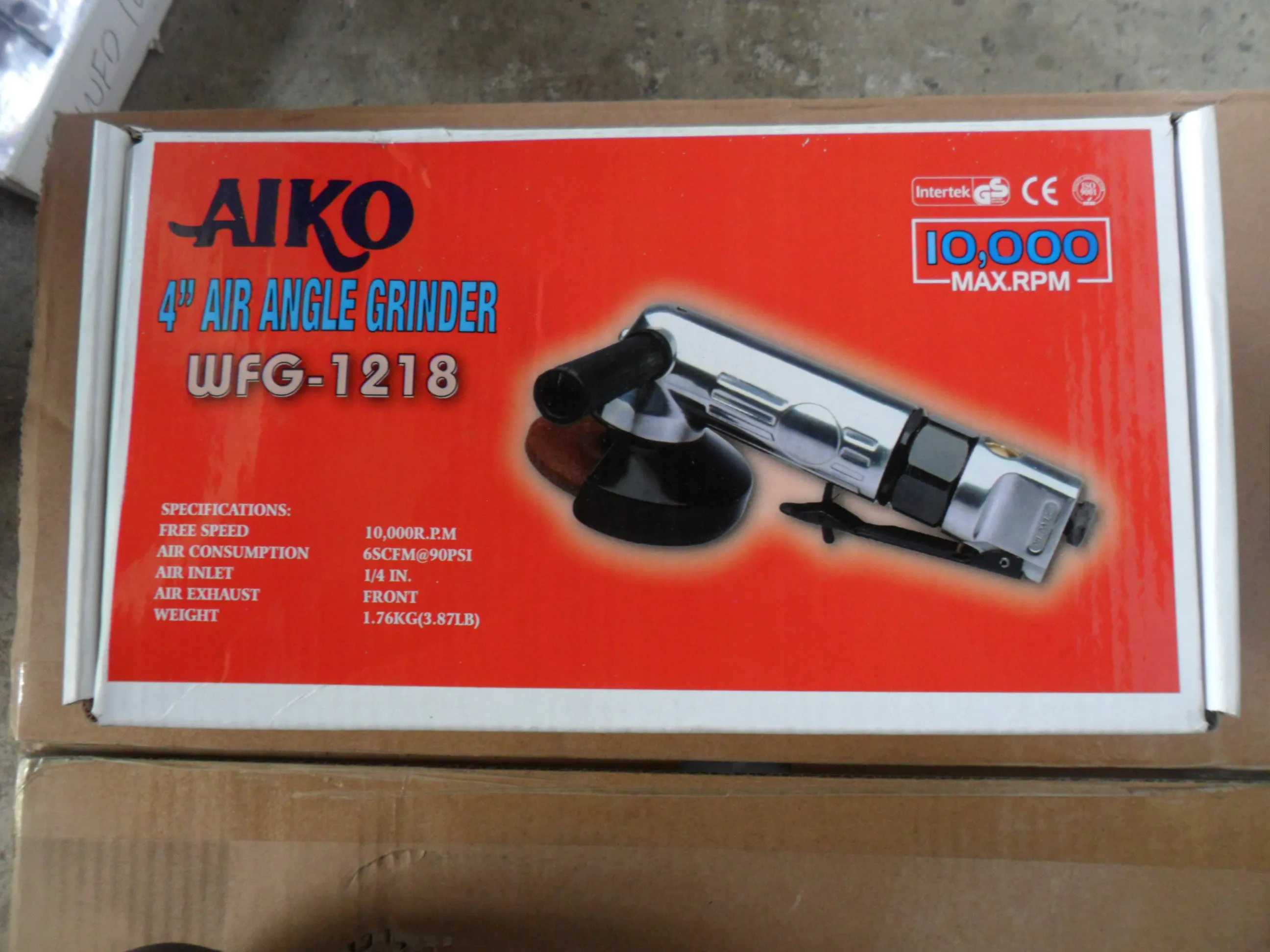 Aiko 4 (10.000 rpm) Air Angle Grinder (Wfg-1218) | Model : AT-WFG-1218