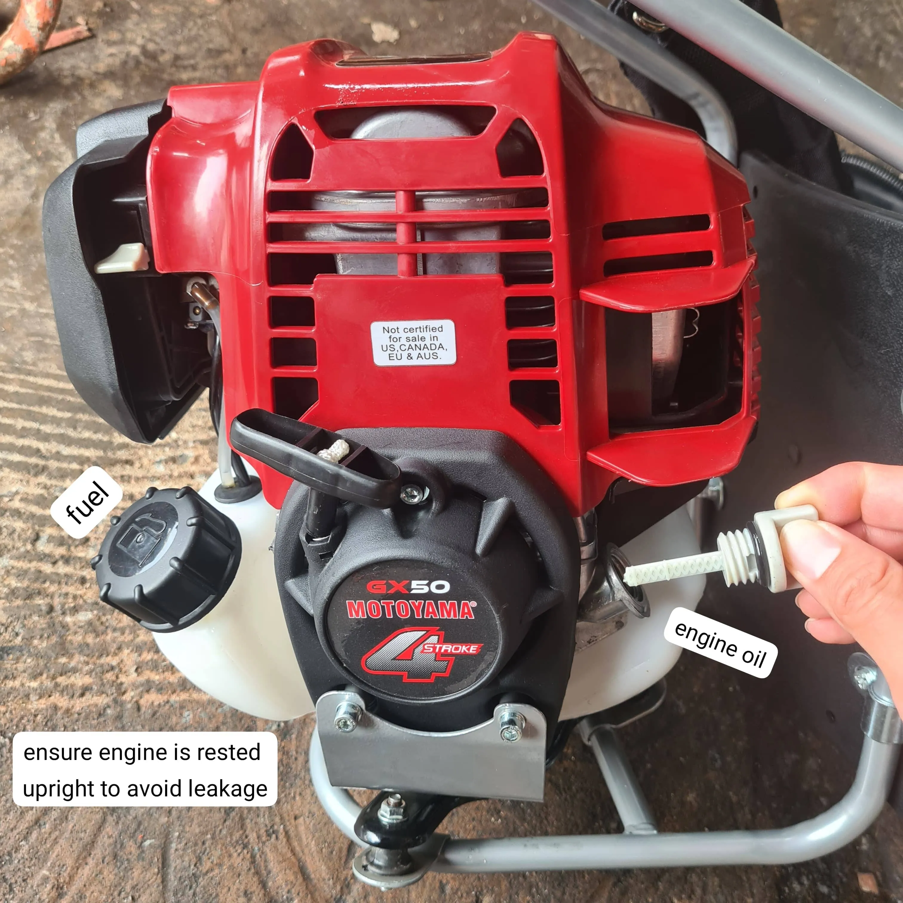 Aiko 4 Stroke Backpack Petrol Brush (Grass) Cutter GX-50/GX-35 | Model : BC-GX50