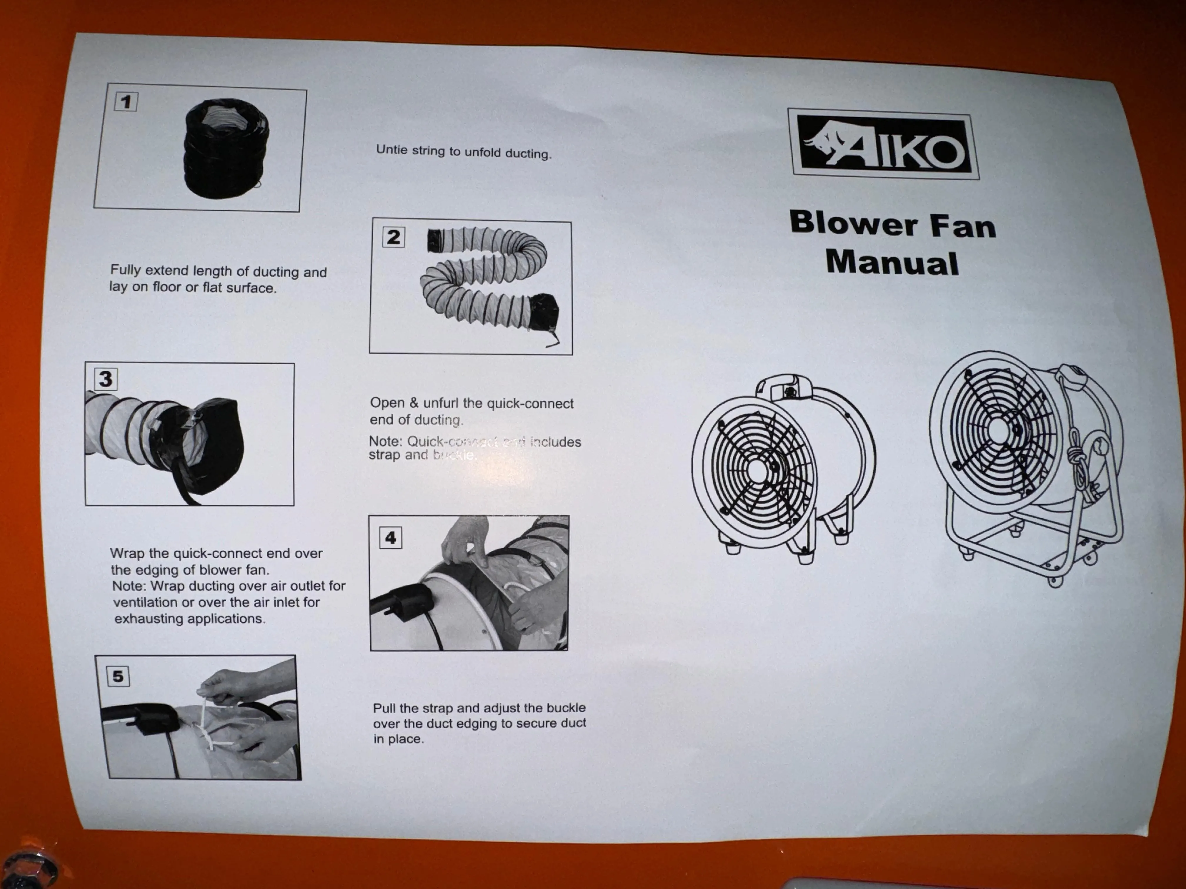 Aiko Blower 24 240V W/Wheel | Model: BLR-A24-1