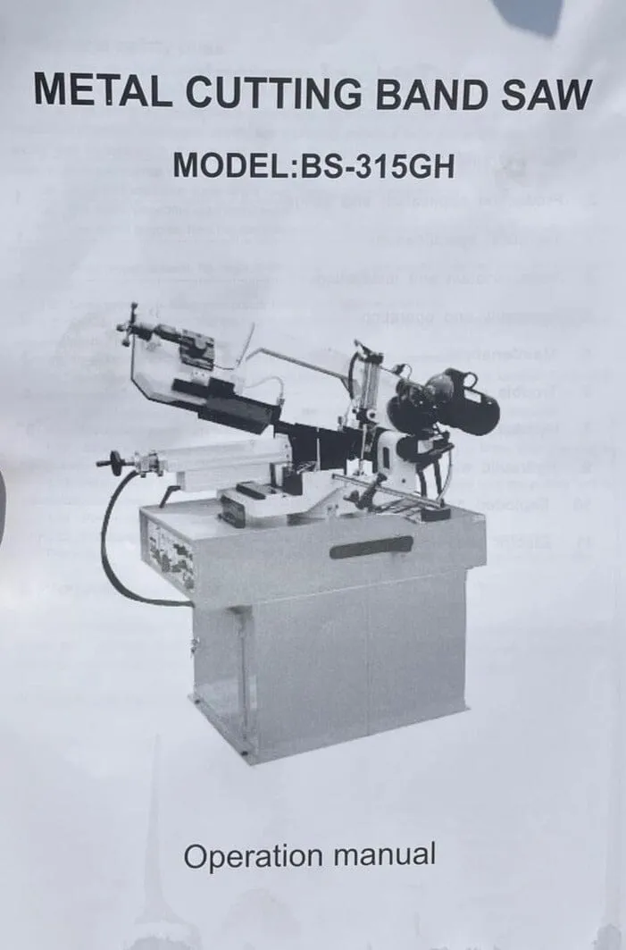 AIKO BS-315GH 12 Metal Band Saw Machine | Model : BSM-BS315GH