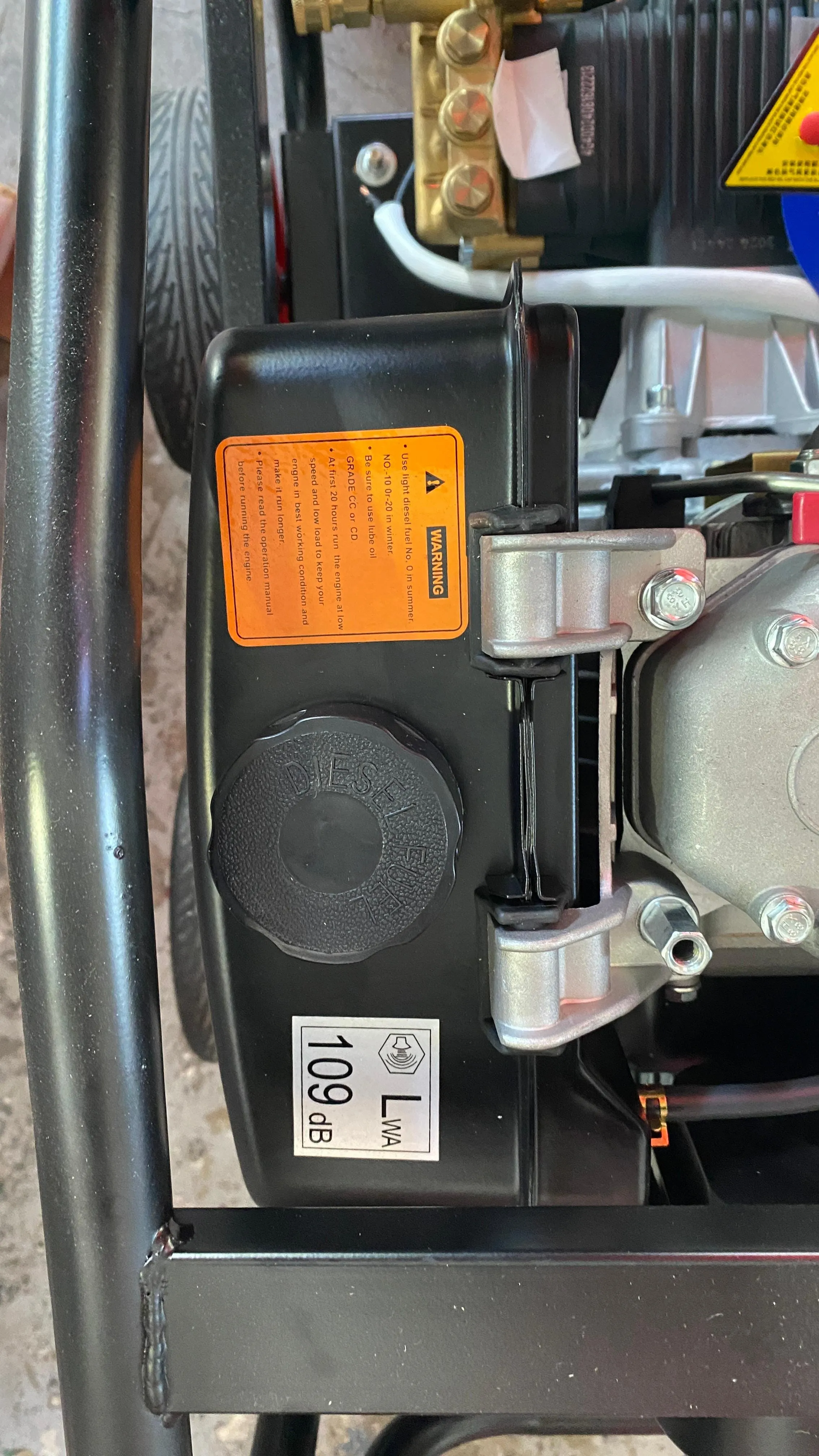 Aiko Diesel 250Bar 10Hp High Pressure AR Pump C/W 20m Pressure Hose (Italy) & Gun  | Model : HPW-CK186FRE