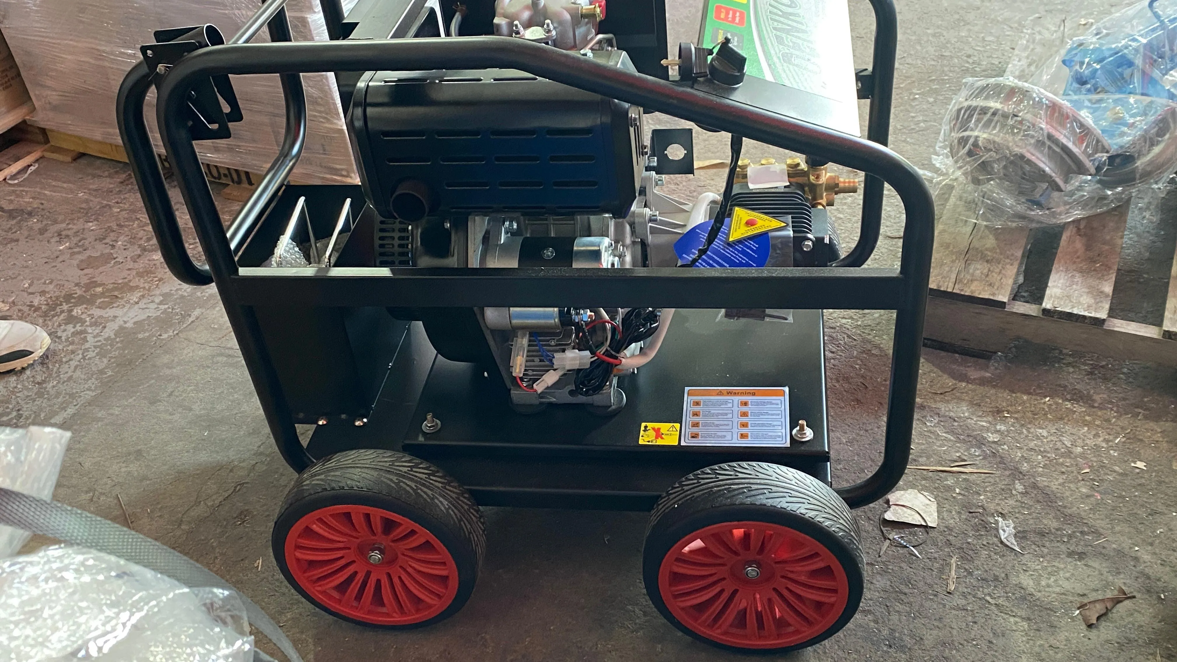 Aiko Diesel 250Bar 10Hp High Pressure AR Pump C/W 20m Pressure Hose (Italy) & Gun  | Model : HPW-CK186FRE