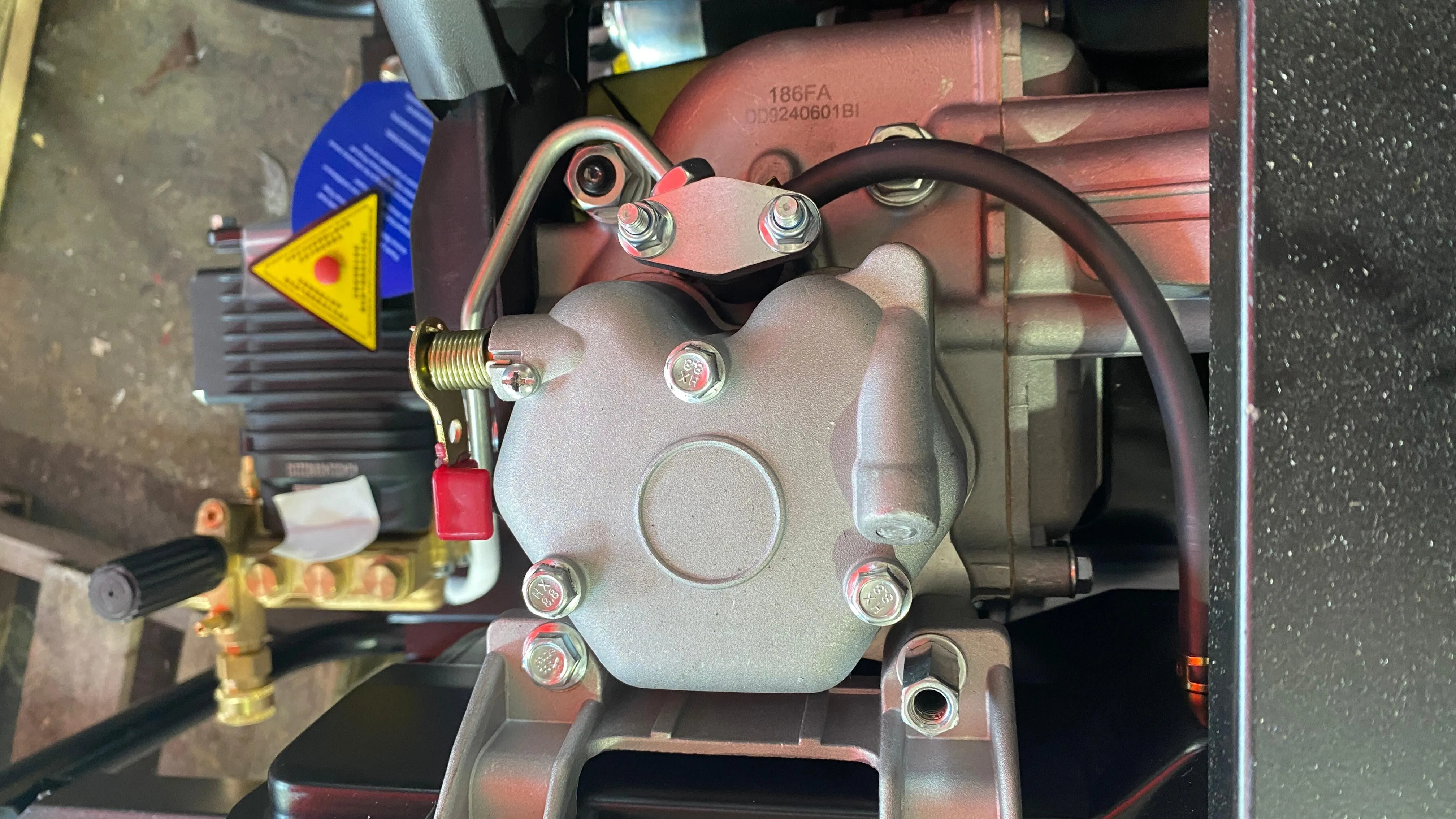 Aiko Diesel 250Bar 10Hp High Pressure AR Pump C/W 20m Pressure Hose (Italy) & Gun  | Model : HPW-CK186FRE