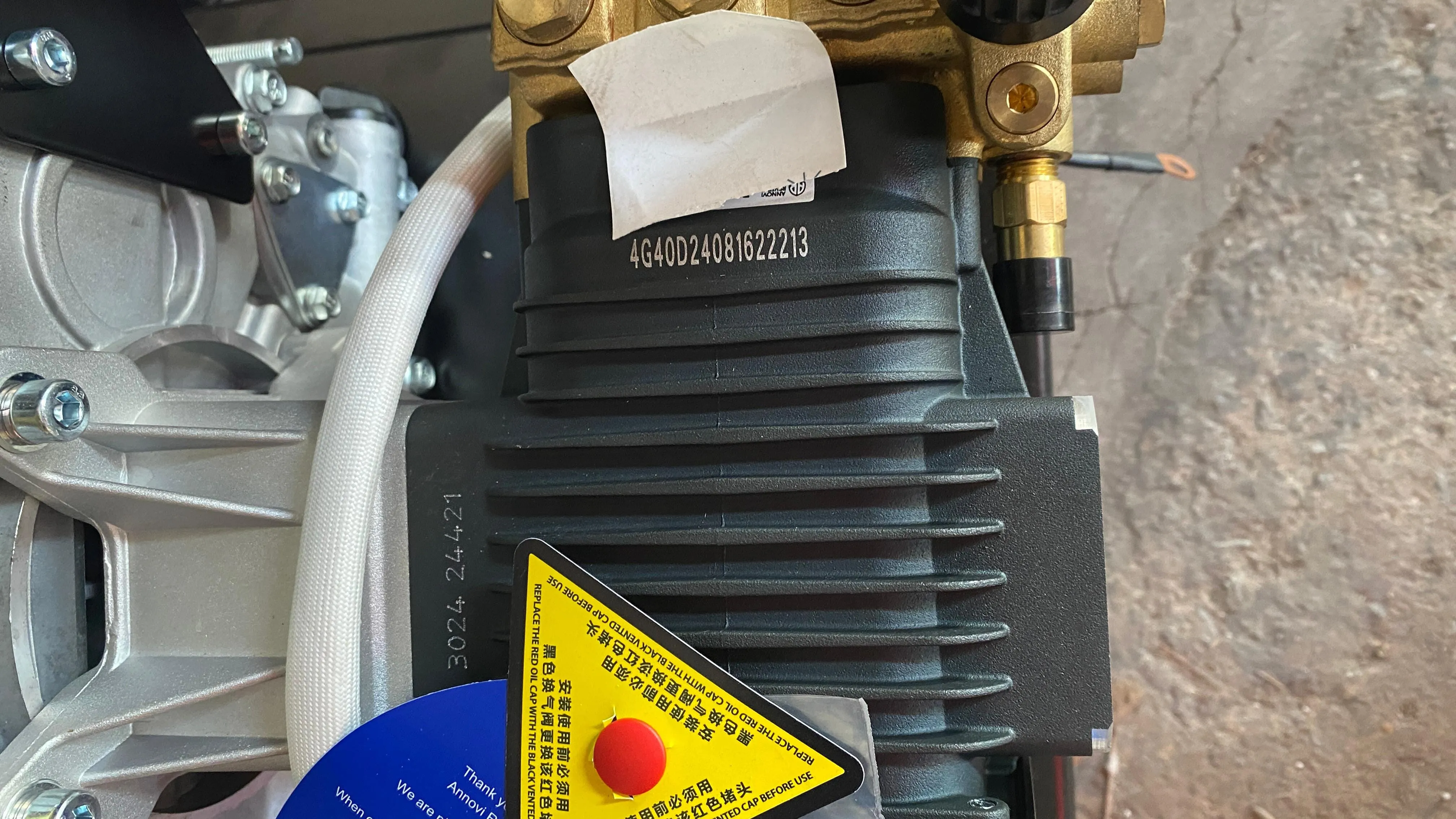 Aiko Diesel 250Bar 10Hp High Pressure AR Pump C/W 20m Pressure Hose (Italy) & Gun  | Model : HPW-CK186FRE