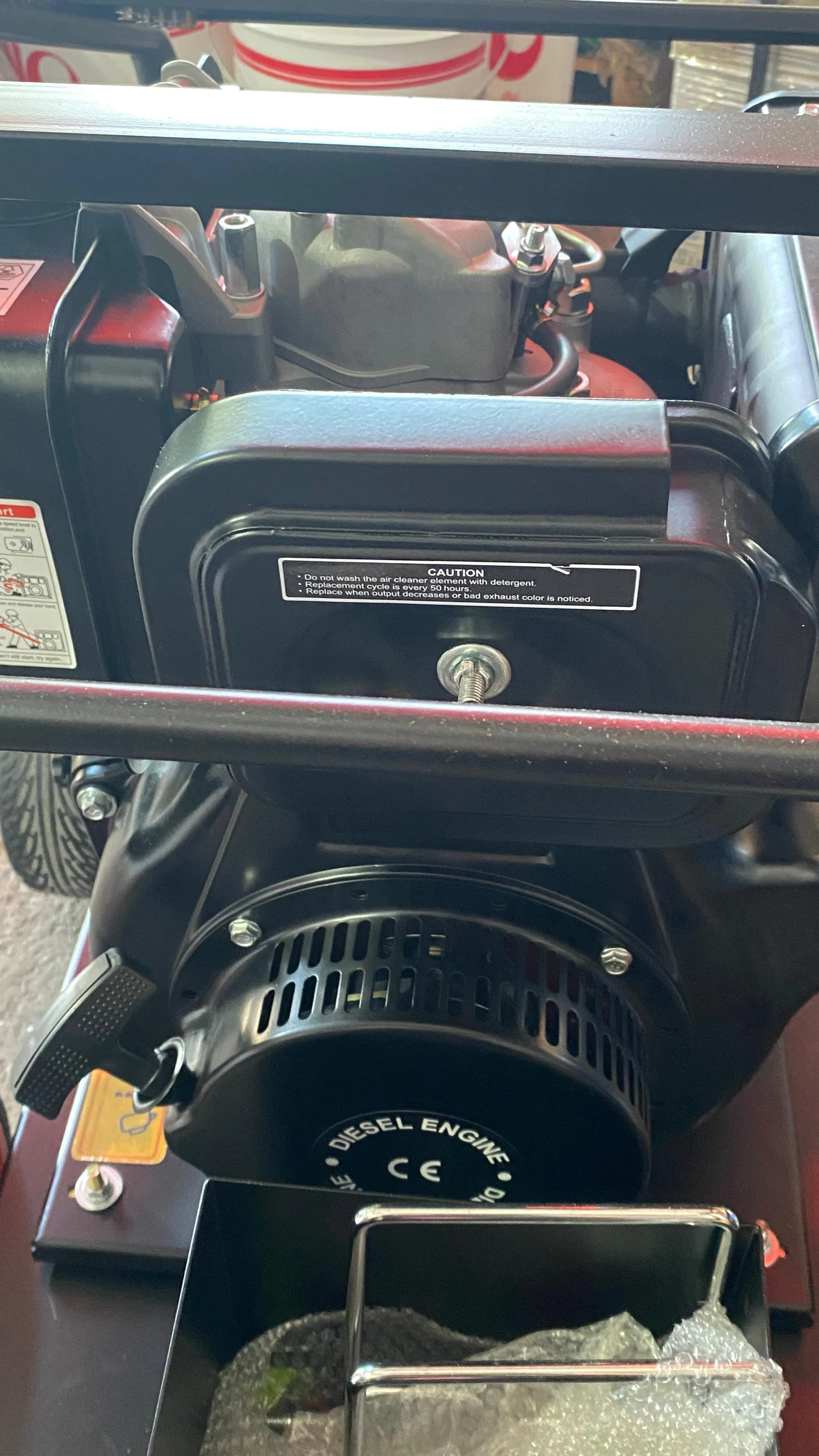 Aiko Diesel 250Bar 10Hp High Pressure AR Pump C/W 20m Pressure Hose (Italy) & Gun  | Model : HPW-CK186FRE