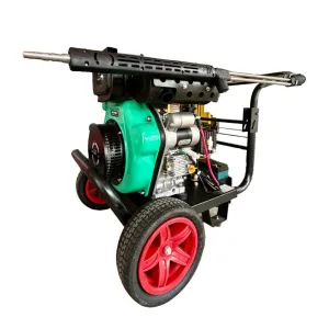 Aiko Diesel Engine 250Bar 10HP High Pressure Washer Pump C/W 10m Pressure Hose & Gun (Electric Start) | Model : HPW-EI-3600DF