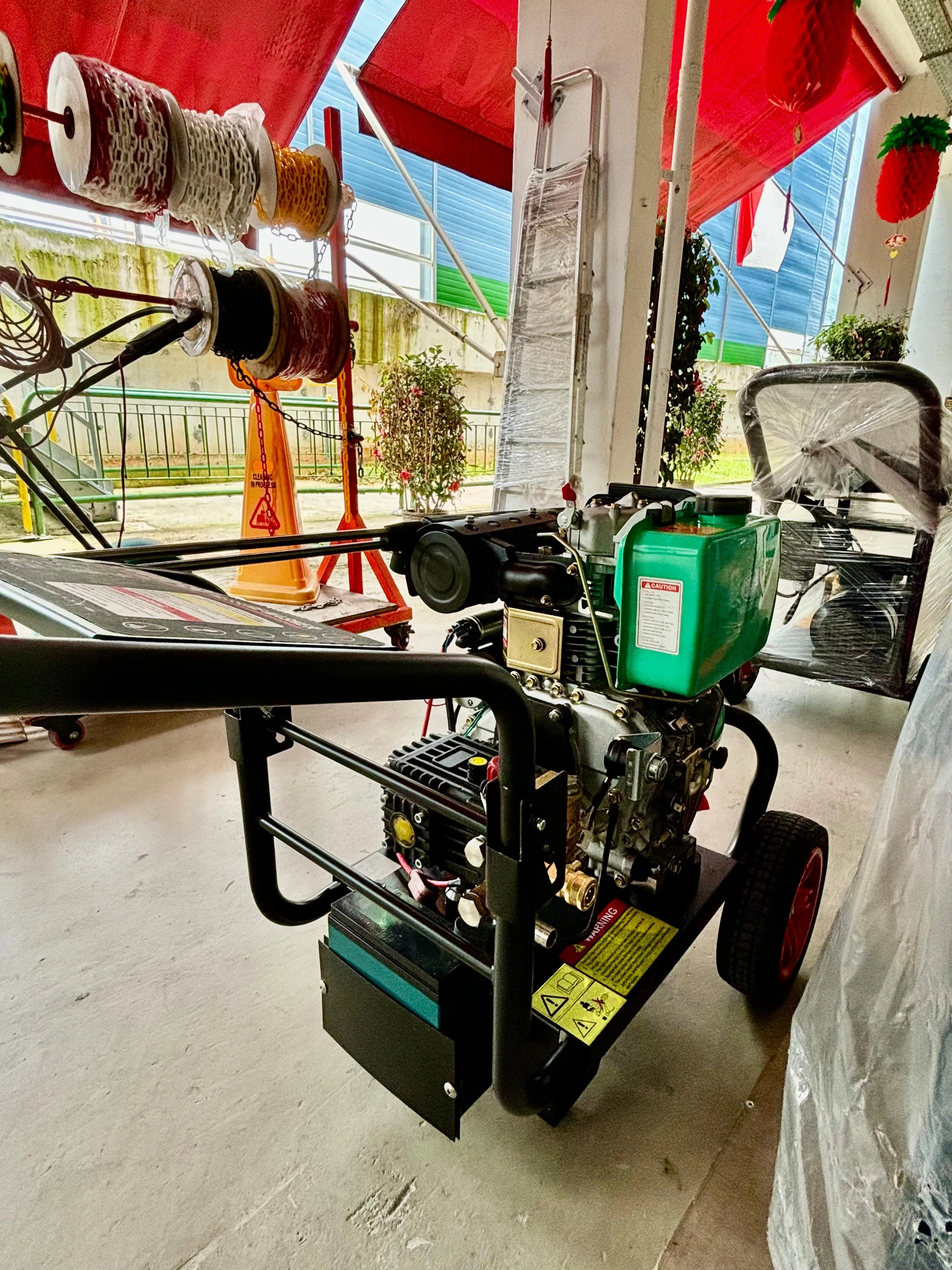 Aiko Diesel Engine 250Bar 10HP High Pressure Washer Pump C/W 10m Pressure Hose & Gun (Electric Start) | Model : HPW-EI-3600DF