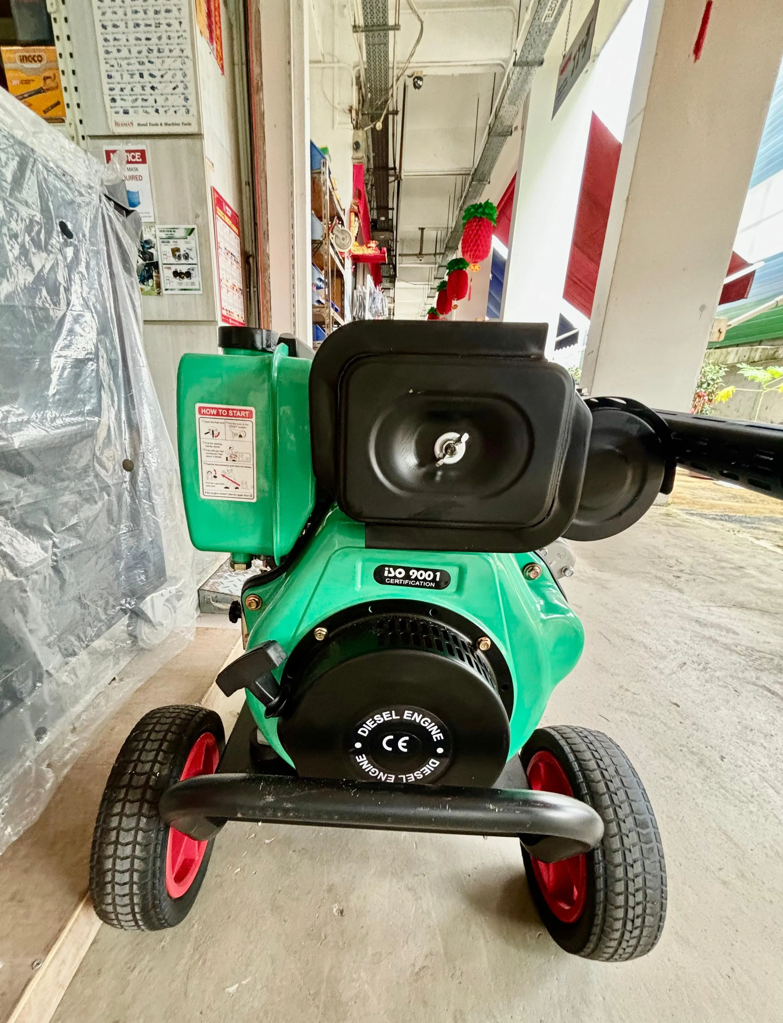 Aiko Diesel Engine 250Bar 10HP High Pressure Washer Pump C/W 10m Pressure Hose & Gun (Electric Start) | Model : HPW-EI-3600DF