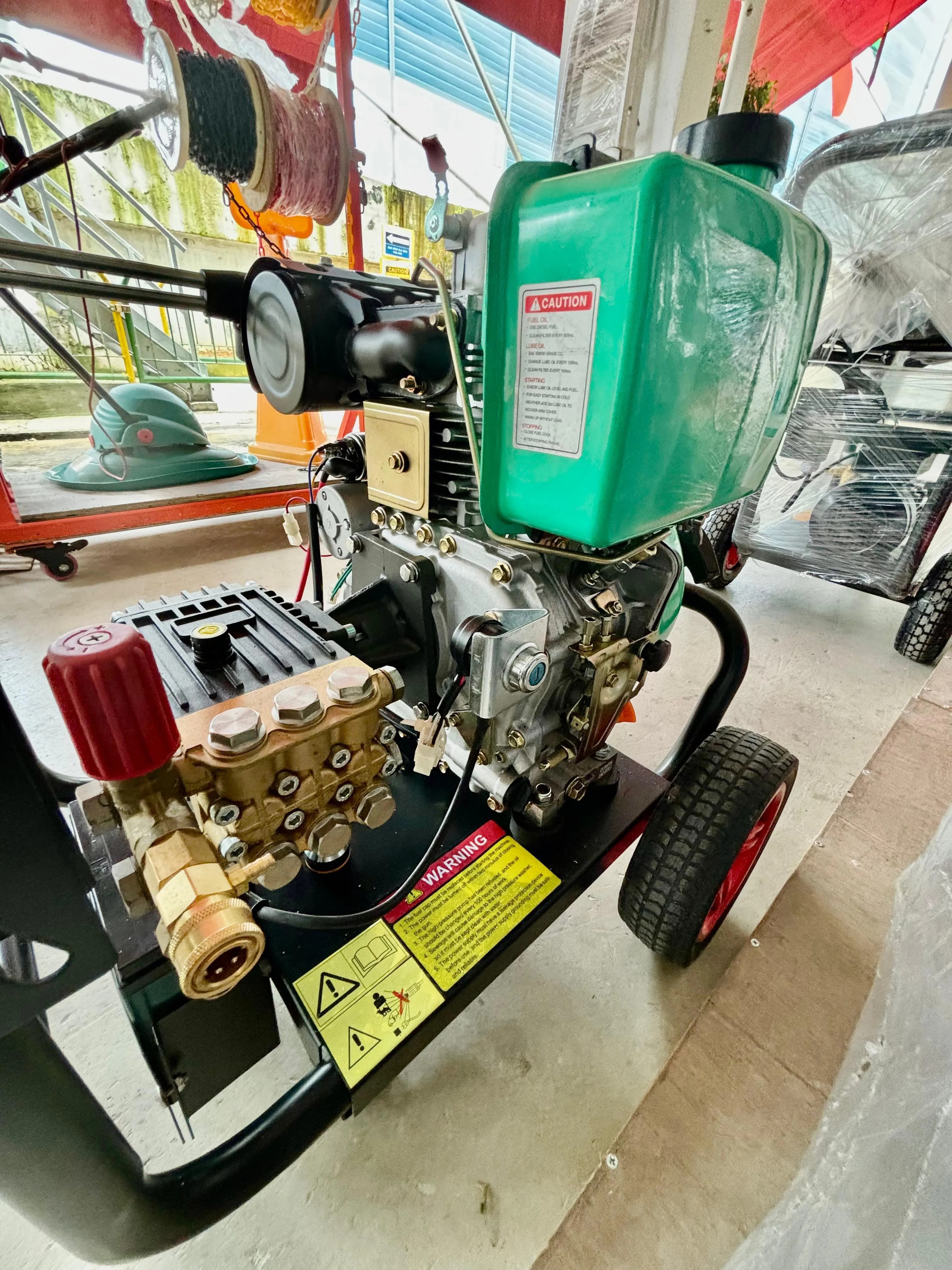 Aiko Diesel Engine 250Bar 10HP High Pressure Washer Pump C/W 10m Pressure Hose & Gun (Electric Start) | Model : HPW-EI-3600DF