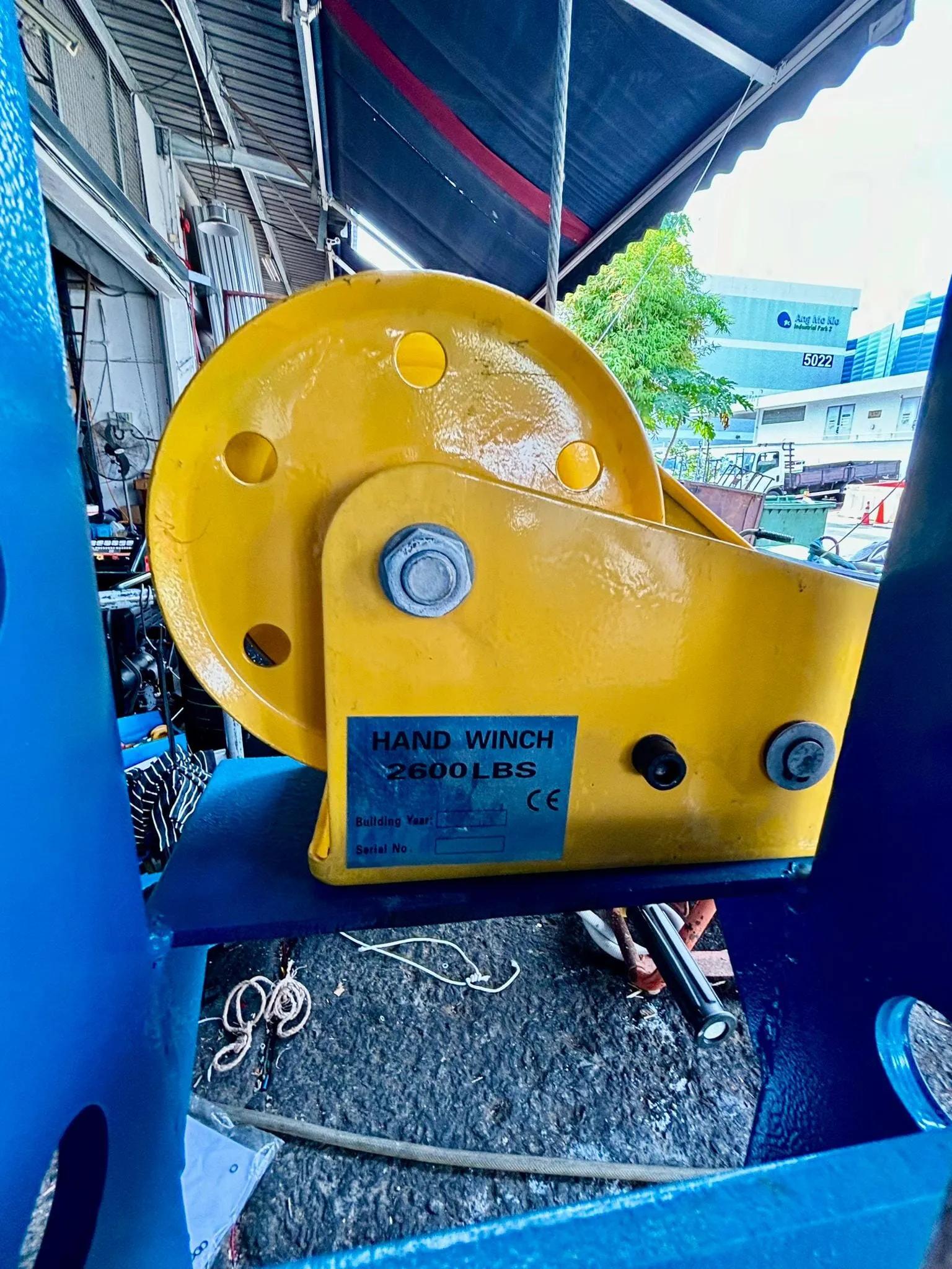Aiko DYYL-50H 380V 50 Tons Electric Hydraulic Shop Press With Hand Winch Lifter | Model : DYYL-50H-3-YM