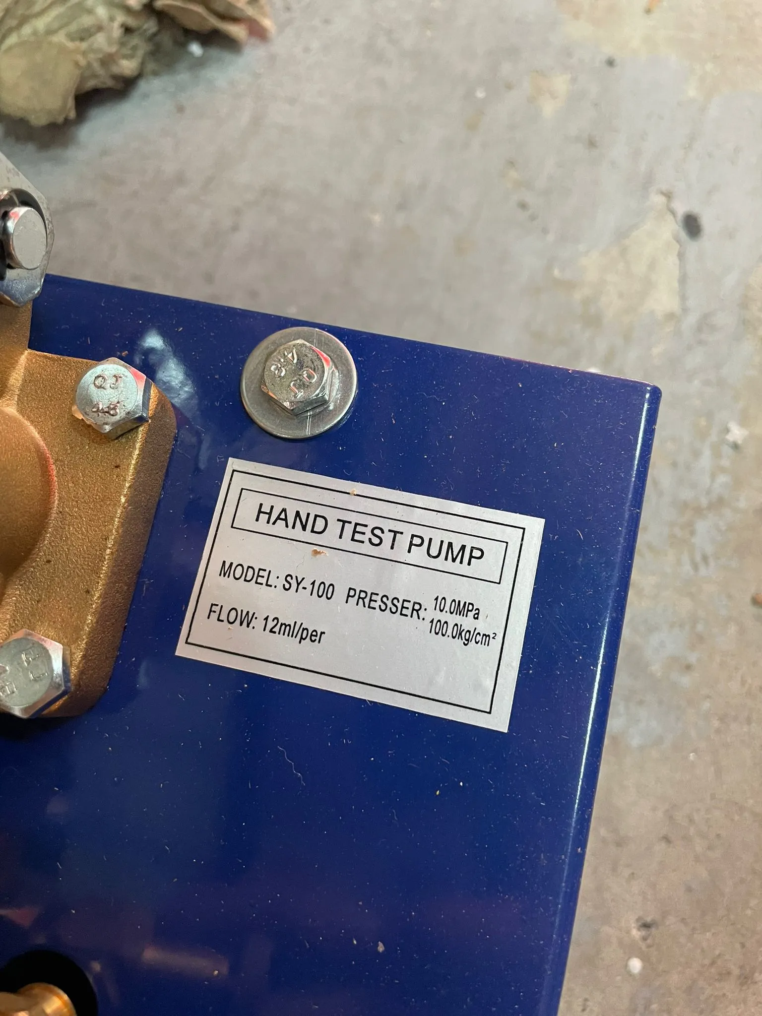 AIKO Hand Pressure Test Pump | Model : TPP-SY100