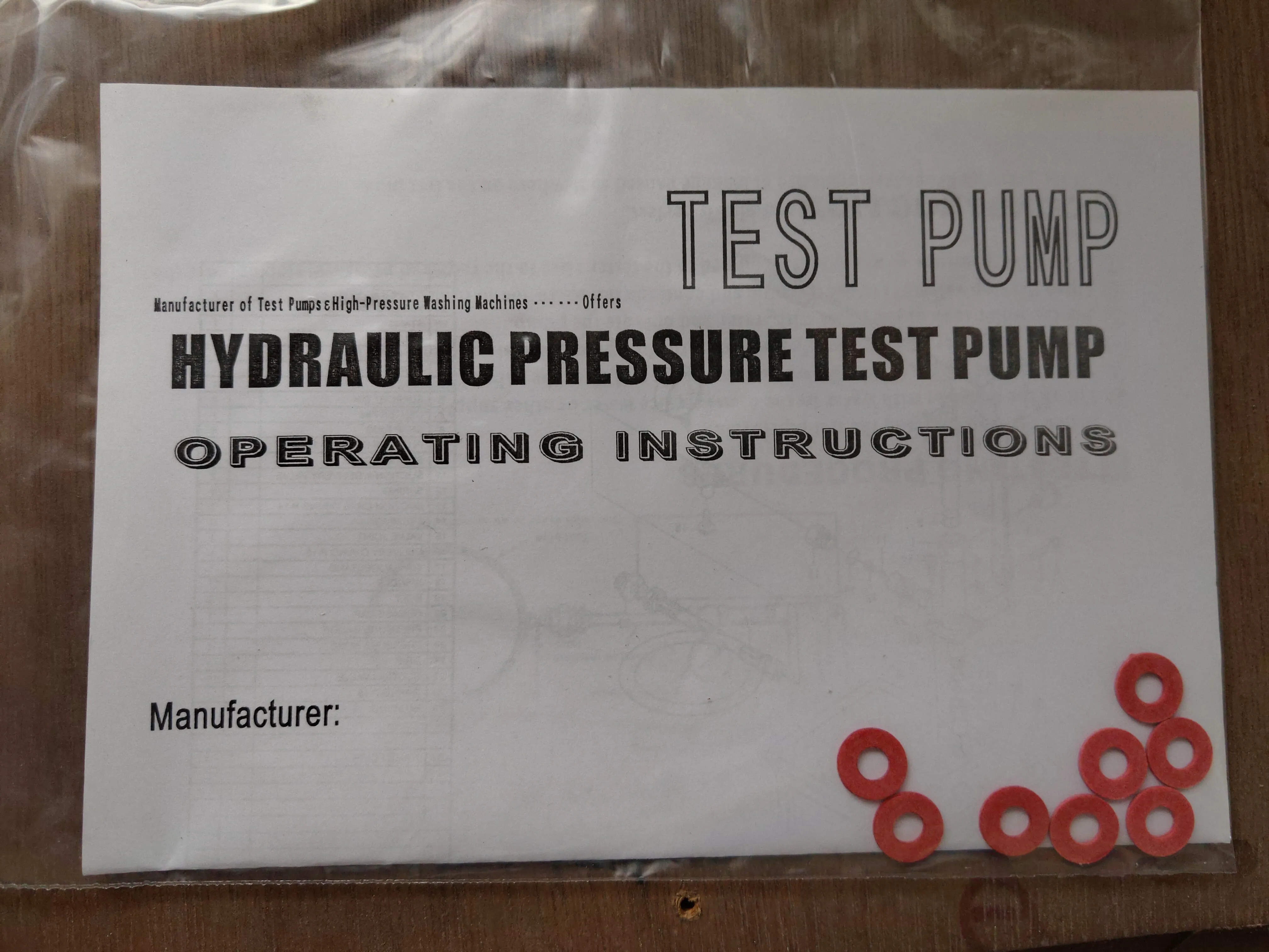 AIKO Hand Pressure Test Pump  | Model: TPP-SY60X