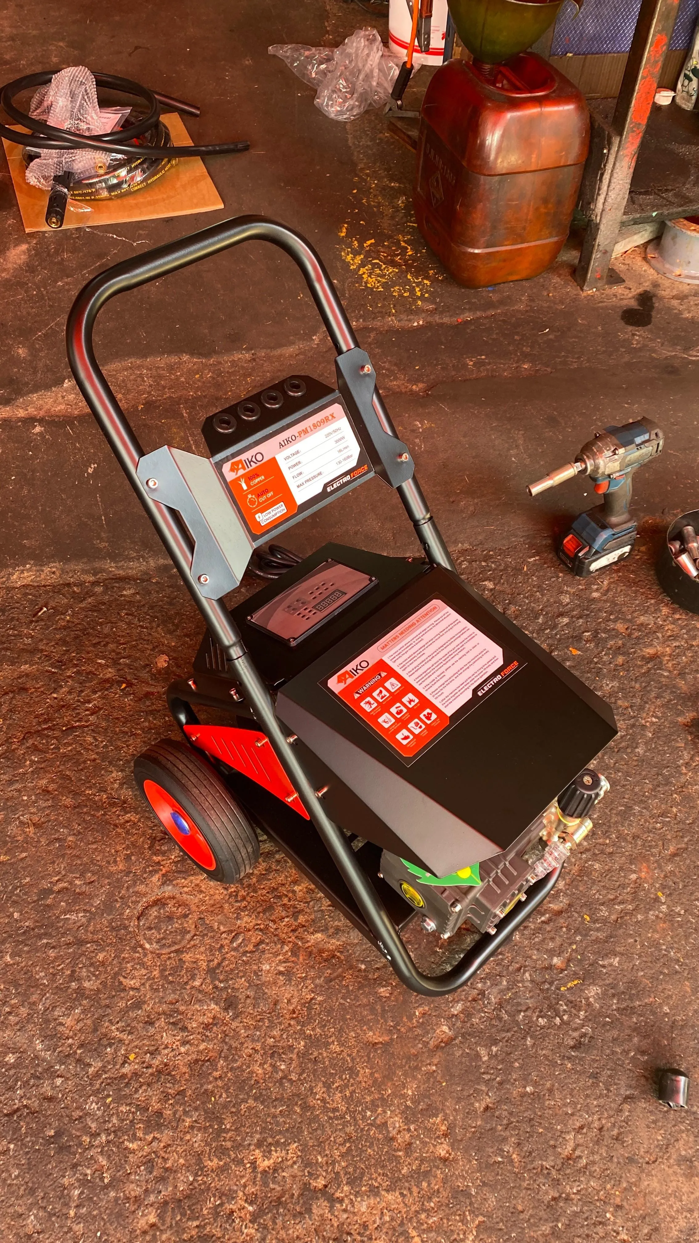 Aiko High Pressure Washer 3KW 220V C/W 10M Hose &amp; Gun | Model: HPW-PM1809RX
