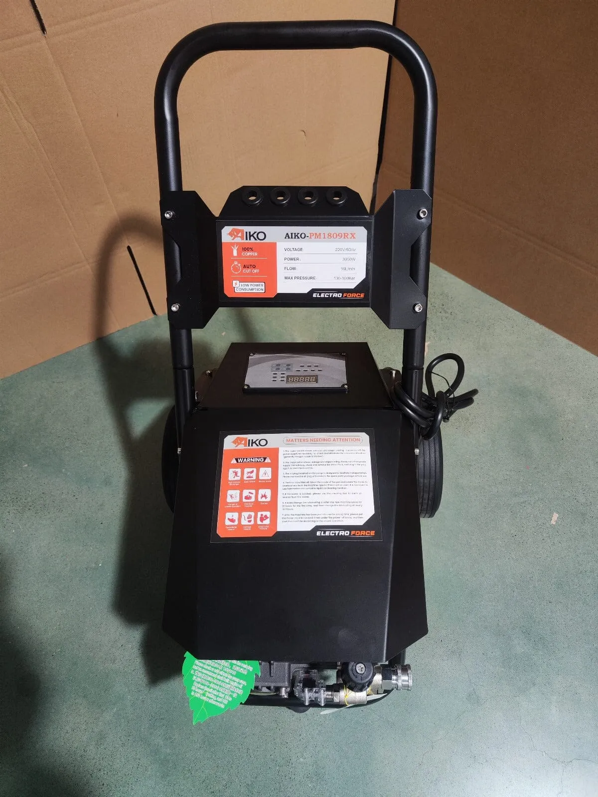 Aiko High Pressure Washer 3KW 220V C/W 10M Hose &amp; Gun | Model: HPW-PM1809RX