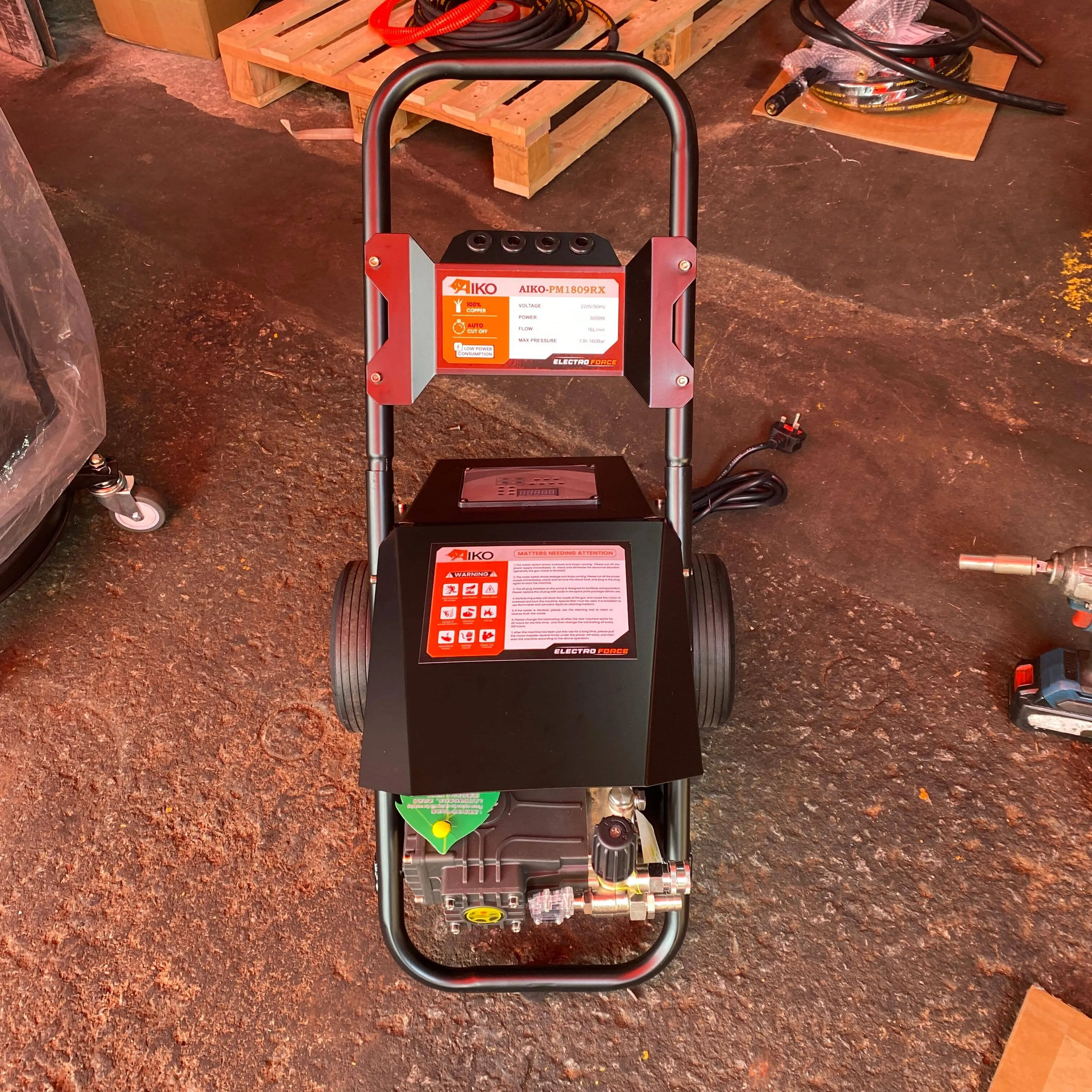 Aiko High Pressure Washer 3KW 220V C/W 10M Hose &amp; Gun | Model: HPW-PM1809RX