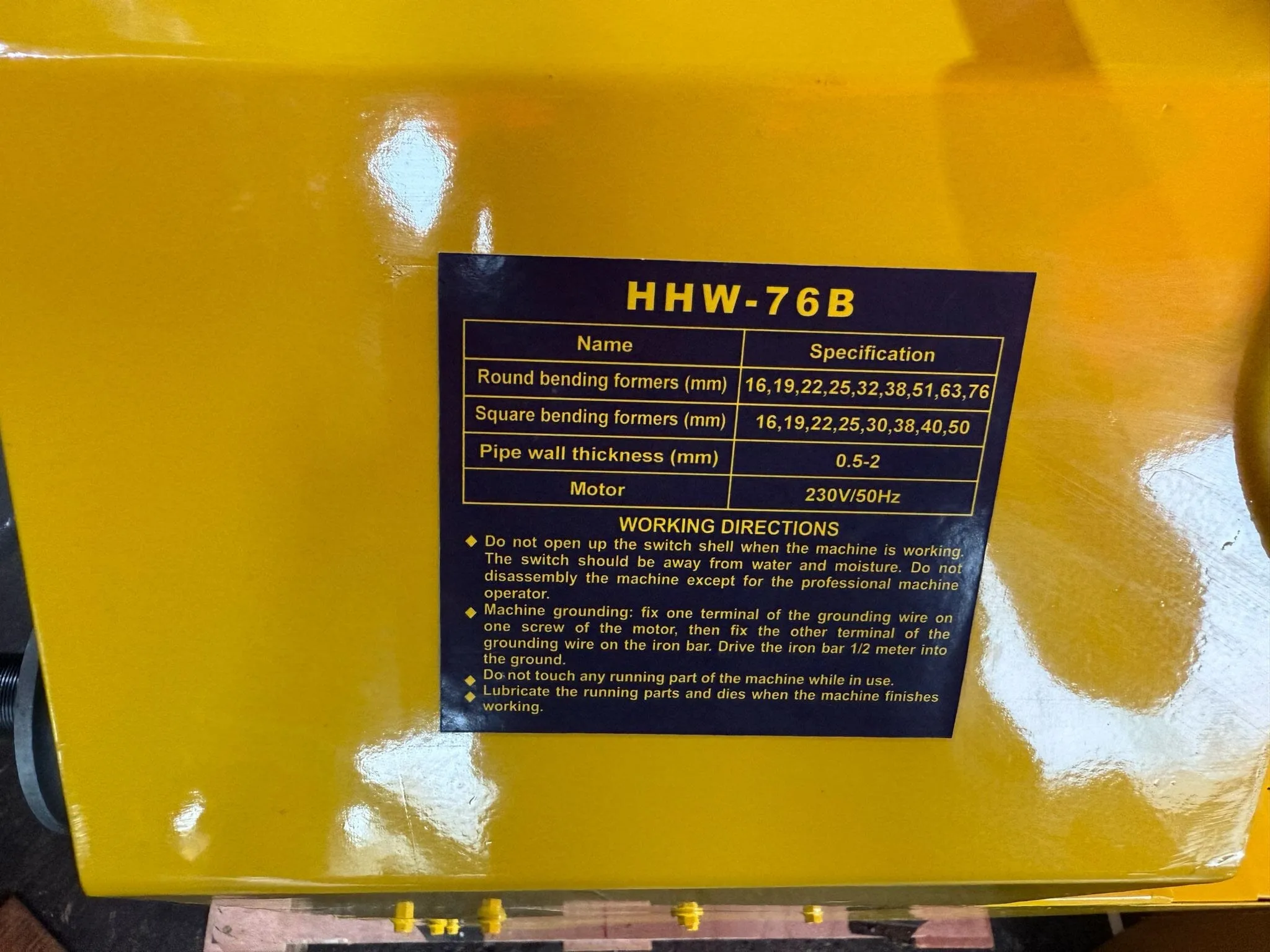 Aiko Hydraulic Pipe Bender Multi Funtion | Model : PBD-HHW-76B