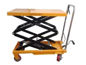 Aiko Hydraulic Scissor Table Lift Truck 800kg 1500mm Nylon Wheel | Model: PT-PT800A-1.5M