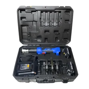 Aiko SS Battery 18V Pipe Clamper C/W Jaw M Type 15/22/28 360 Degree Turn | Model: SL-1930 JAW
