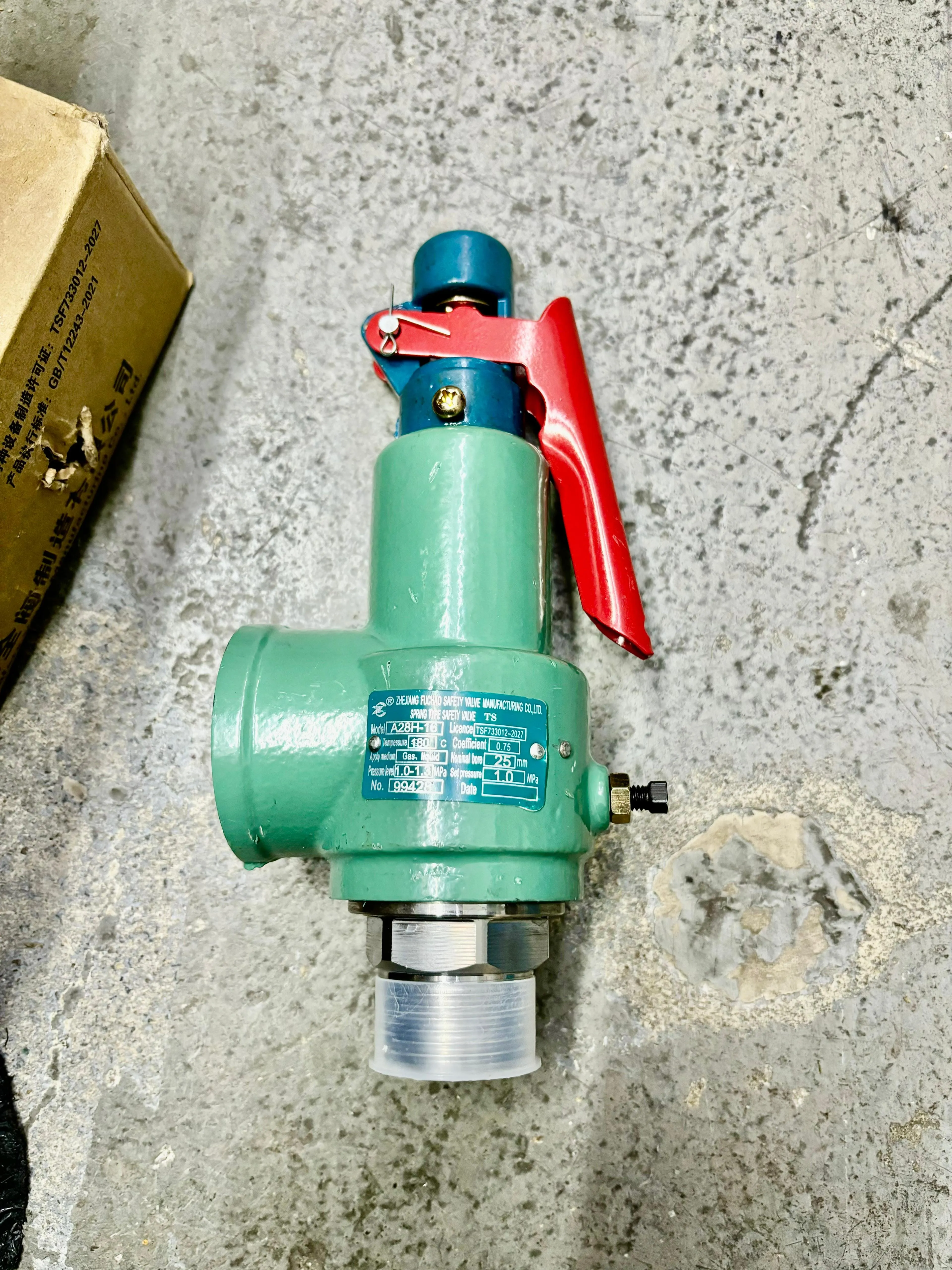 Aiko Steam Safety Valve 1 10BAR | Model : SV-A28-10-10