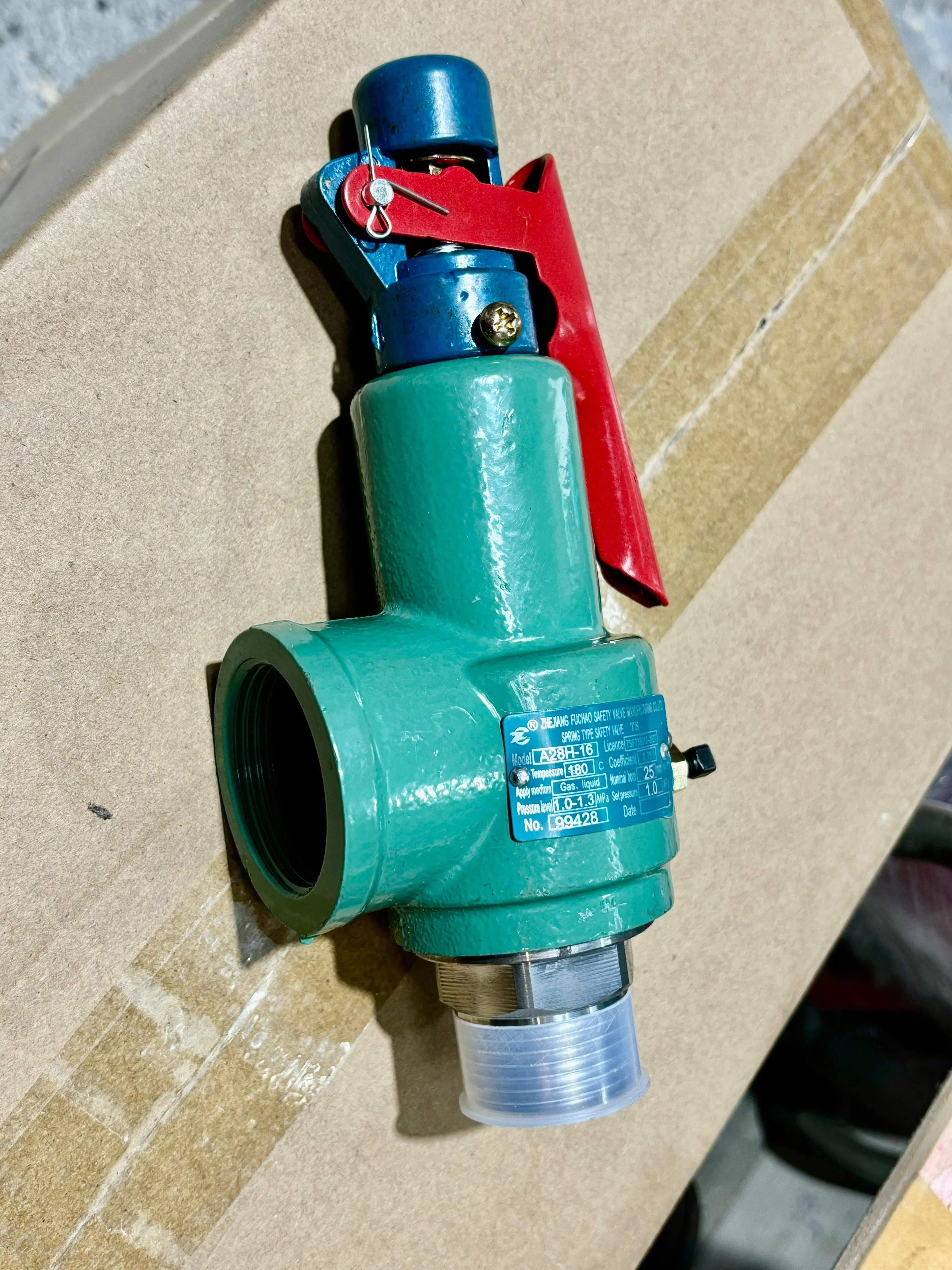 Aiko Steam Safety Valve 1 10BAR | Model : SV-A28-10-10