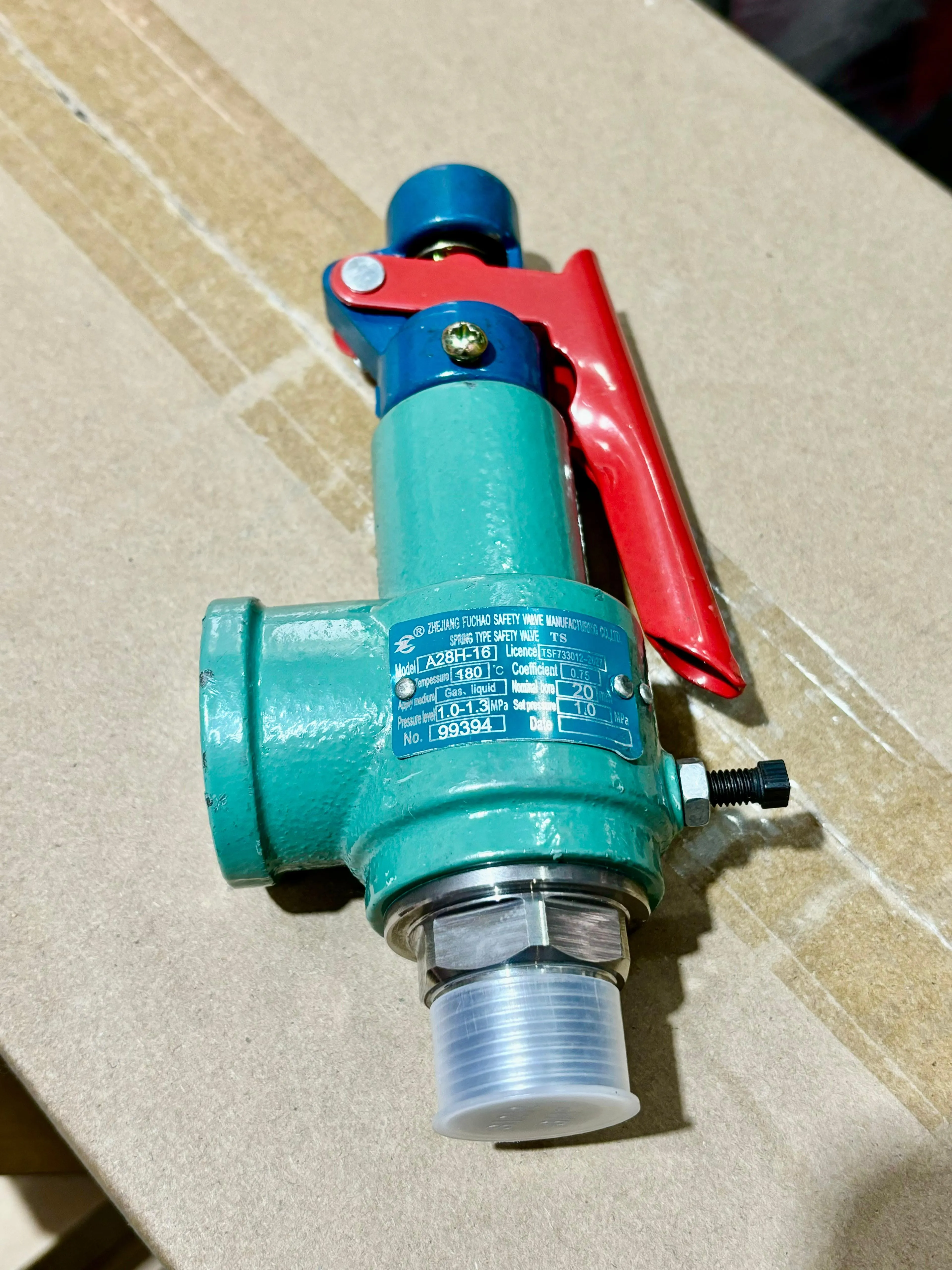 Aiko Steam Safety Valve 3/4 10Bar | Model : SV-A28-06-10