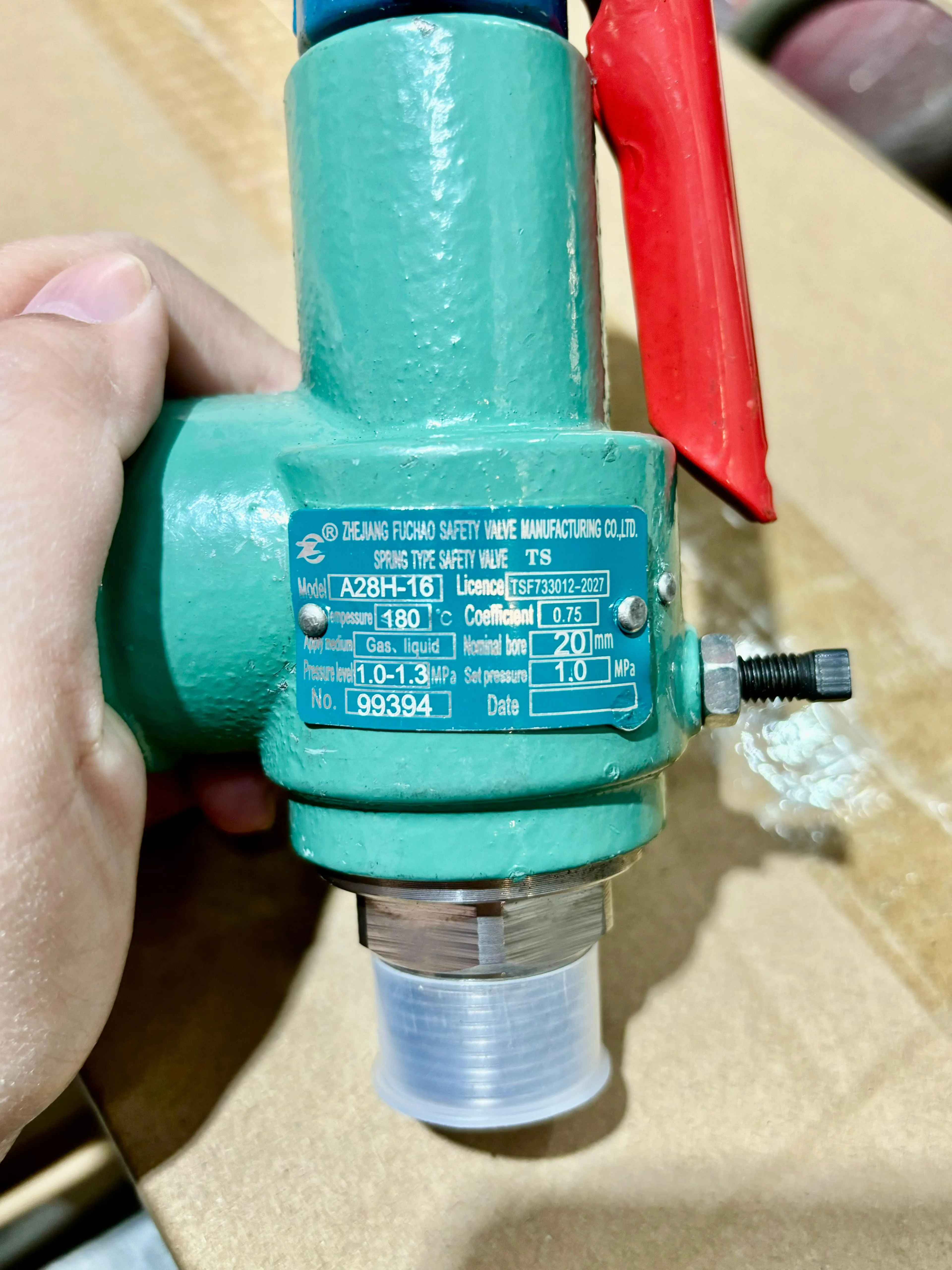 Aiko Steam Safety Valve 3/4 10Bar | Model : SV-A28-06-10