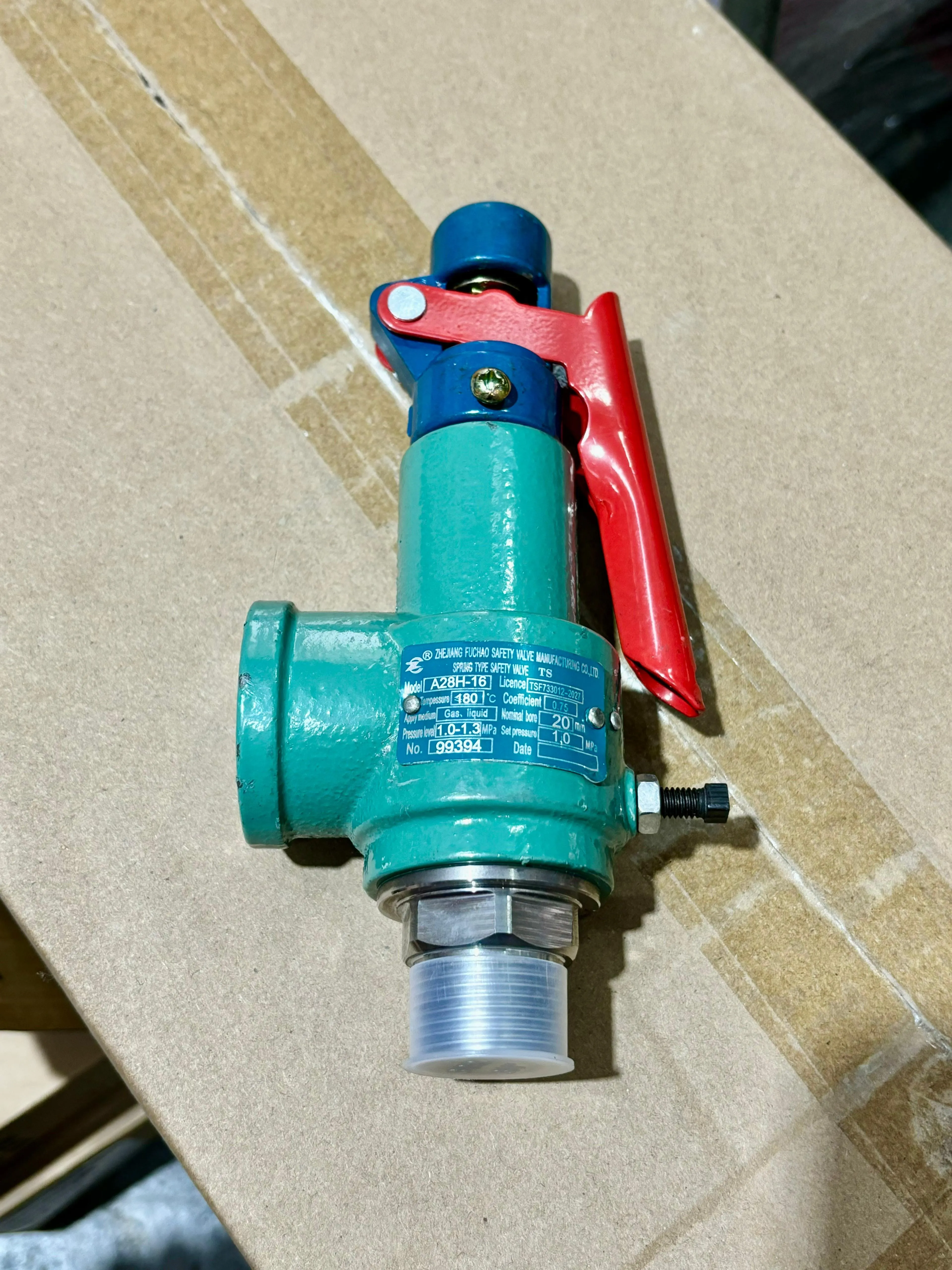 Aiko Steam Safety Valve 3/4 10Bar | Model : SV-A28-06-10