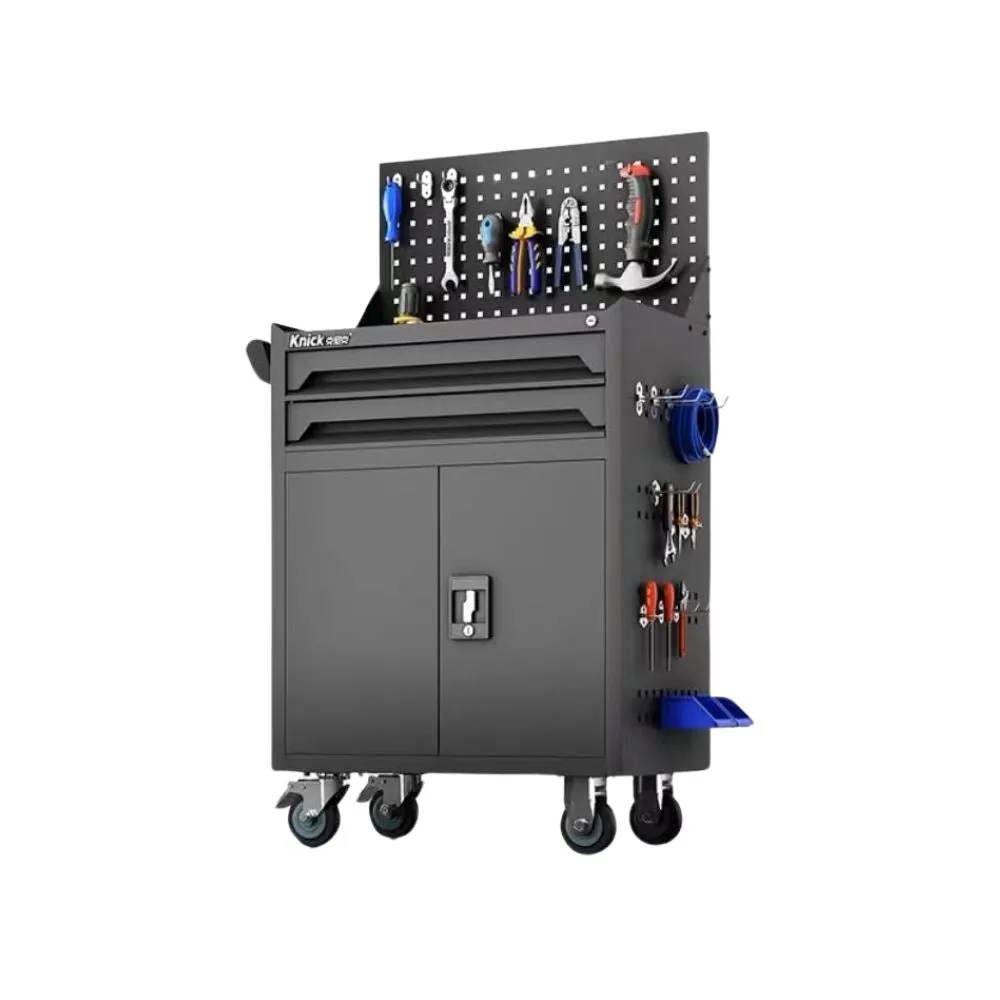Aiko Tools Trolley with 2 Drawer and Tool Panel - Empty | Model : TB-XG-2D-TRL