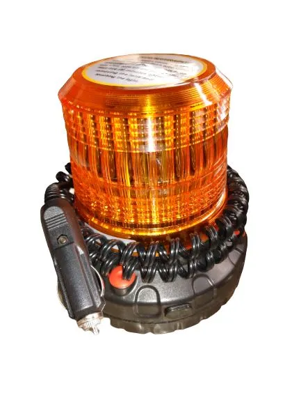 AIKO Yellow LED Revolving Warning Light with Magnetic Base and Car Plug | Model : RL-7712