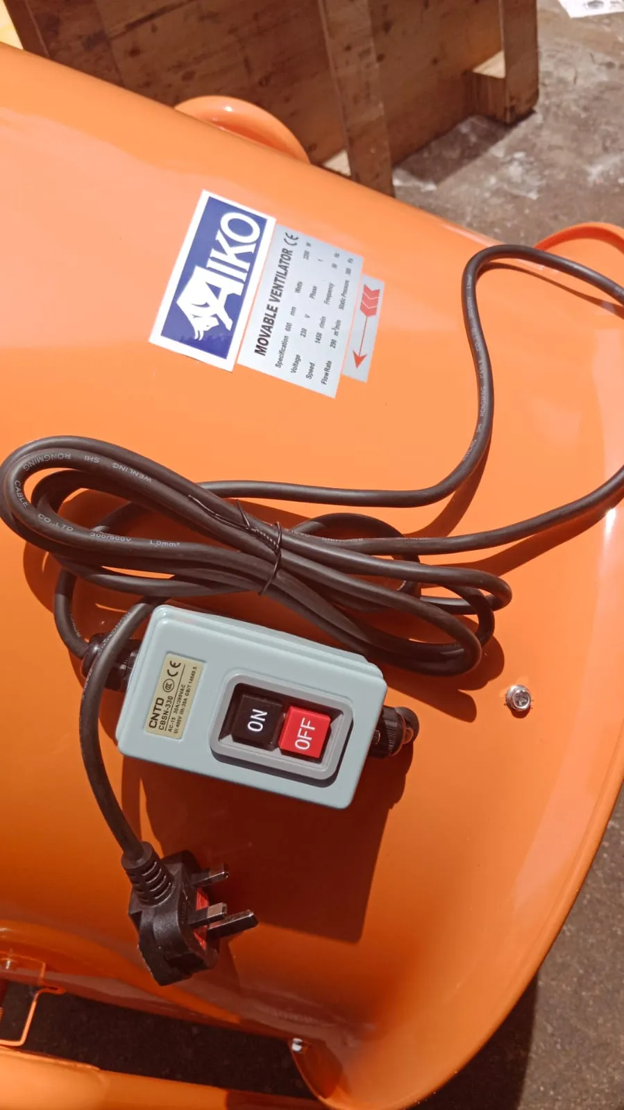 Aiko/Vortex 380V-415V 24 Large Ventilator Blower with Wheels | Model: BLR-YM-A24-3