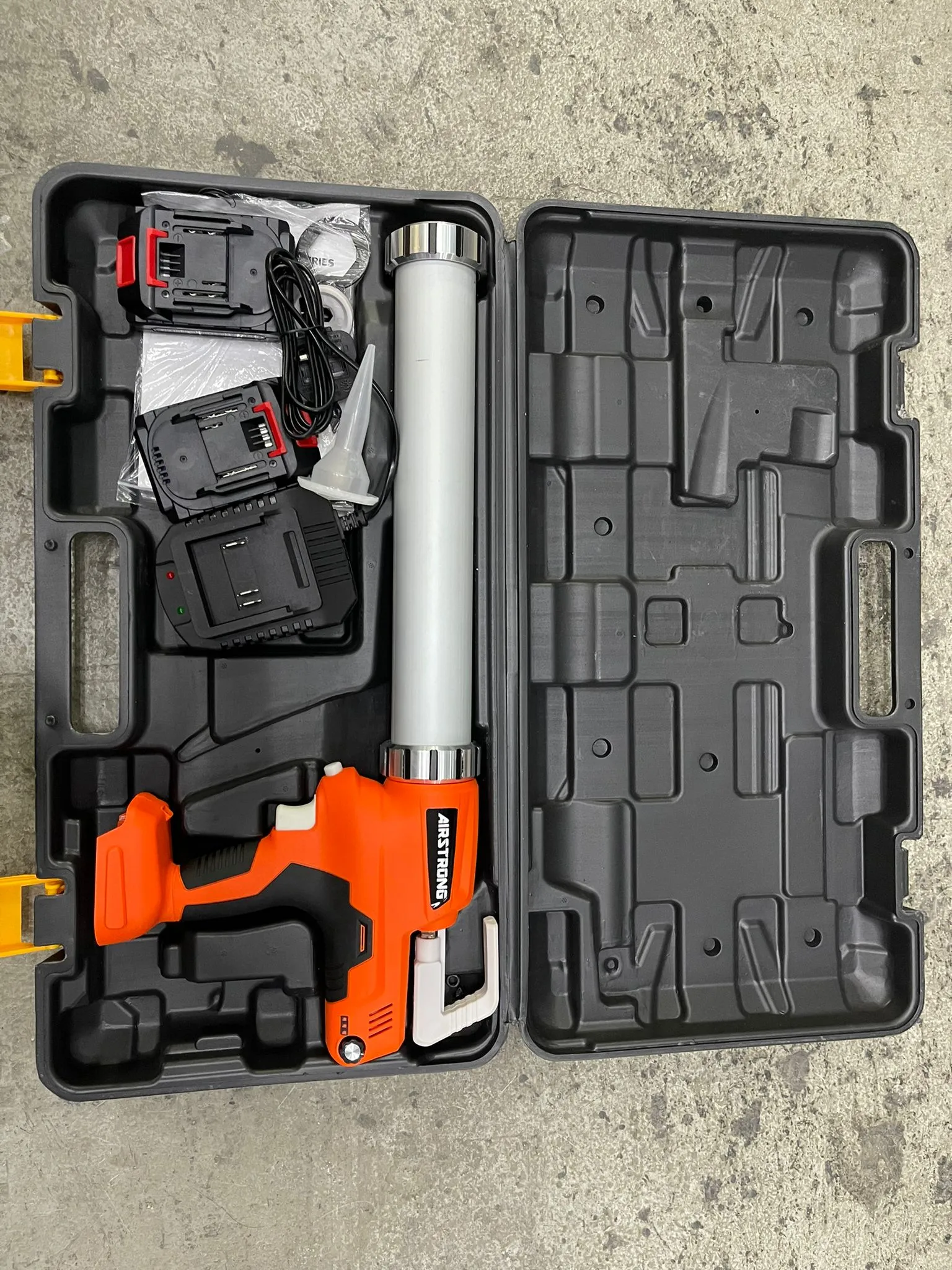 Airstrong 21V. 600mm Cordless Sausage Caulking Gun | Model : CG-YM-G8504