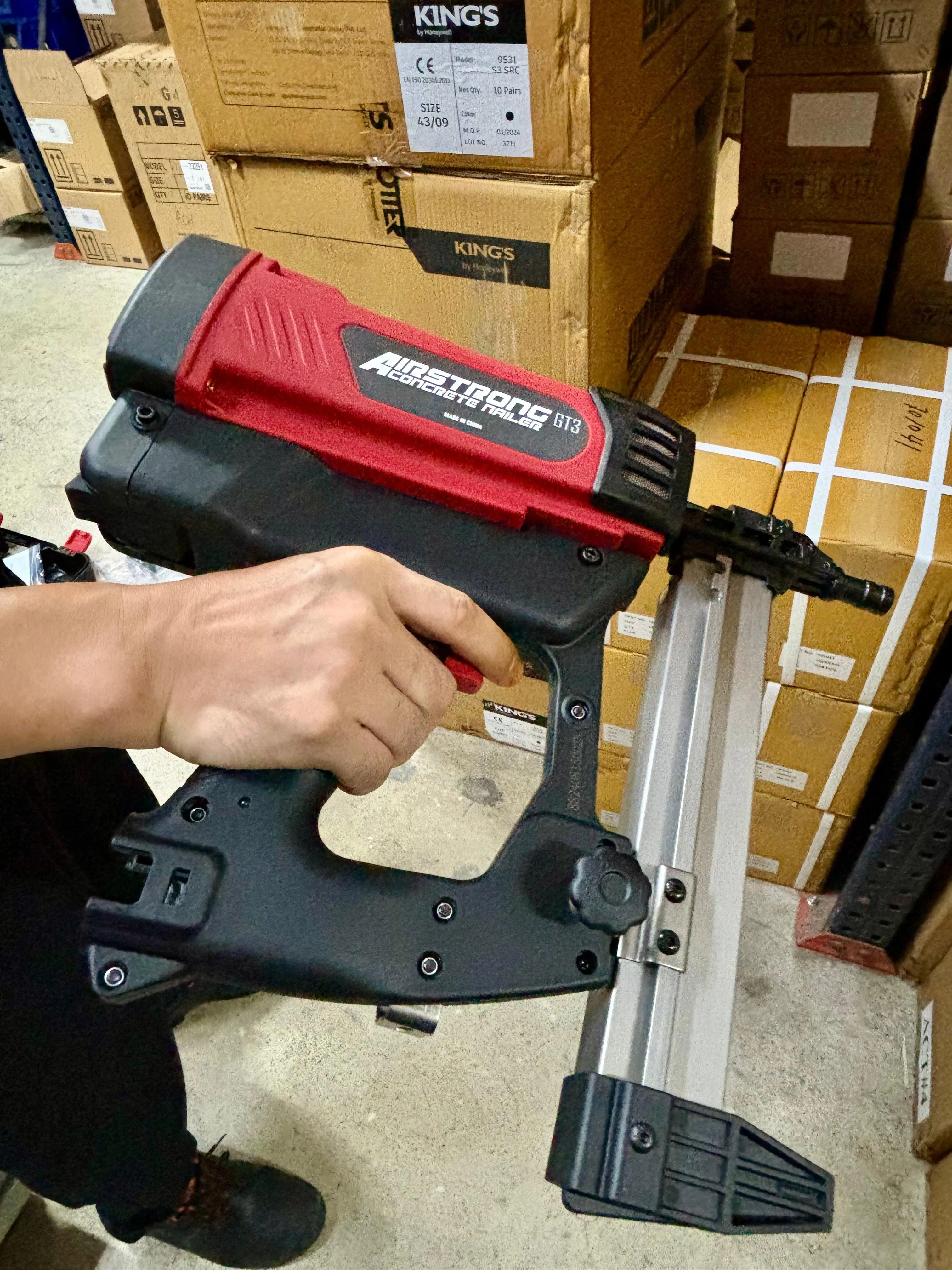 Airstrong Concrete Gas Nail Gun (Nailer/Gas Actuates Tools) #GT3 | Model : GS-GT3