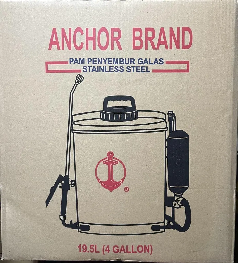 Anchor Stainless Steel Sprayer 4 Gallon (19.5L) | Model : SPRAYER-SS4G