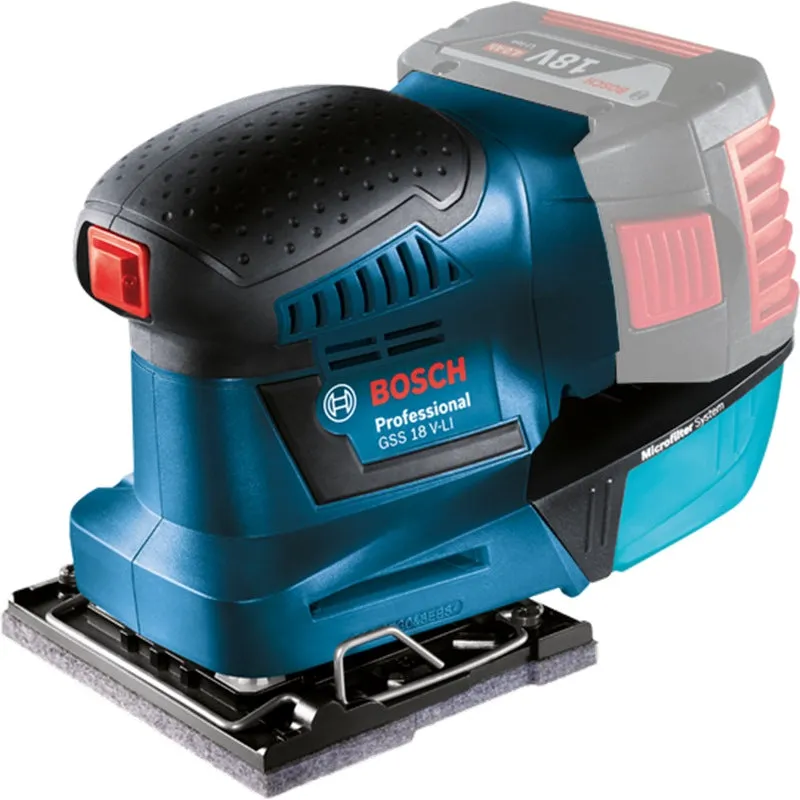 Bosch Cordless Sander Gss18V-Li (Bare Unit) | Model : B-GSS18VLI-S