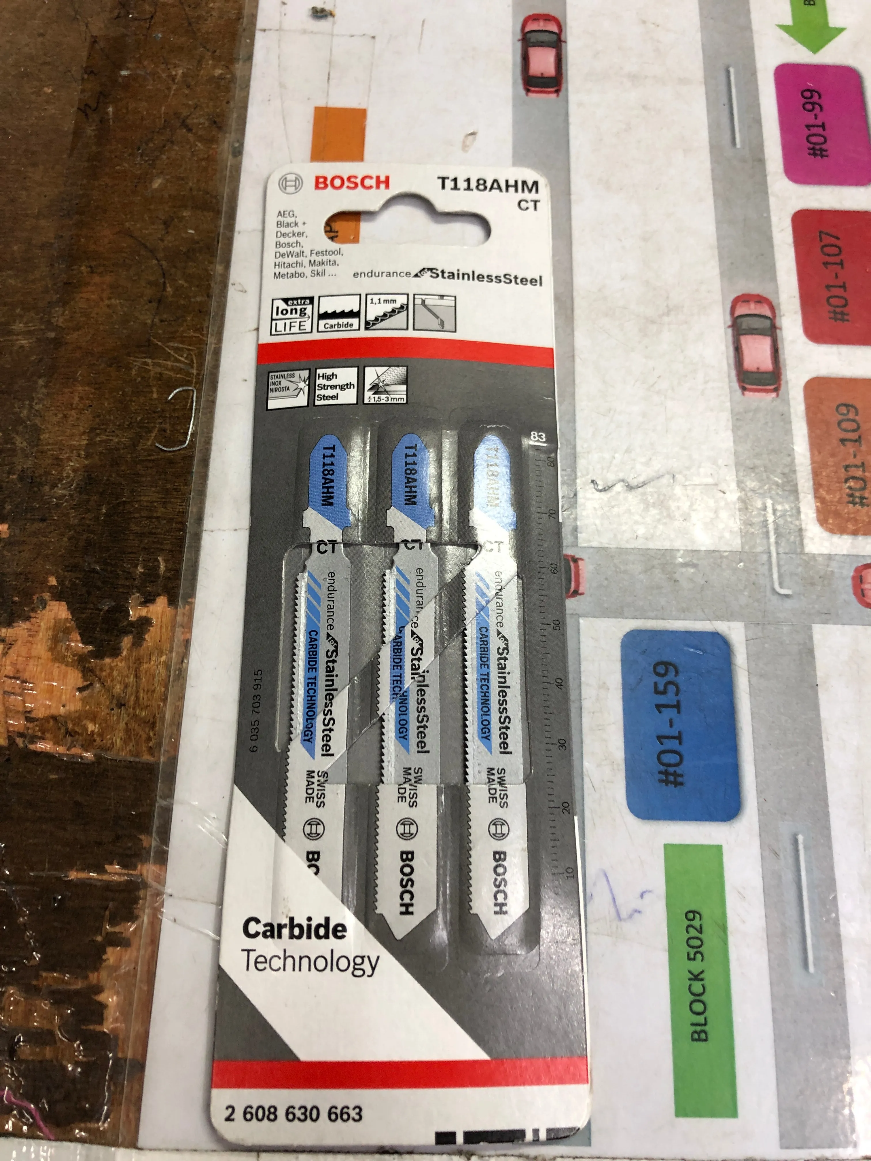 Bosch Jig Saw Blade | Model : T118AHM (3PC/PKT)