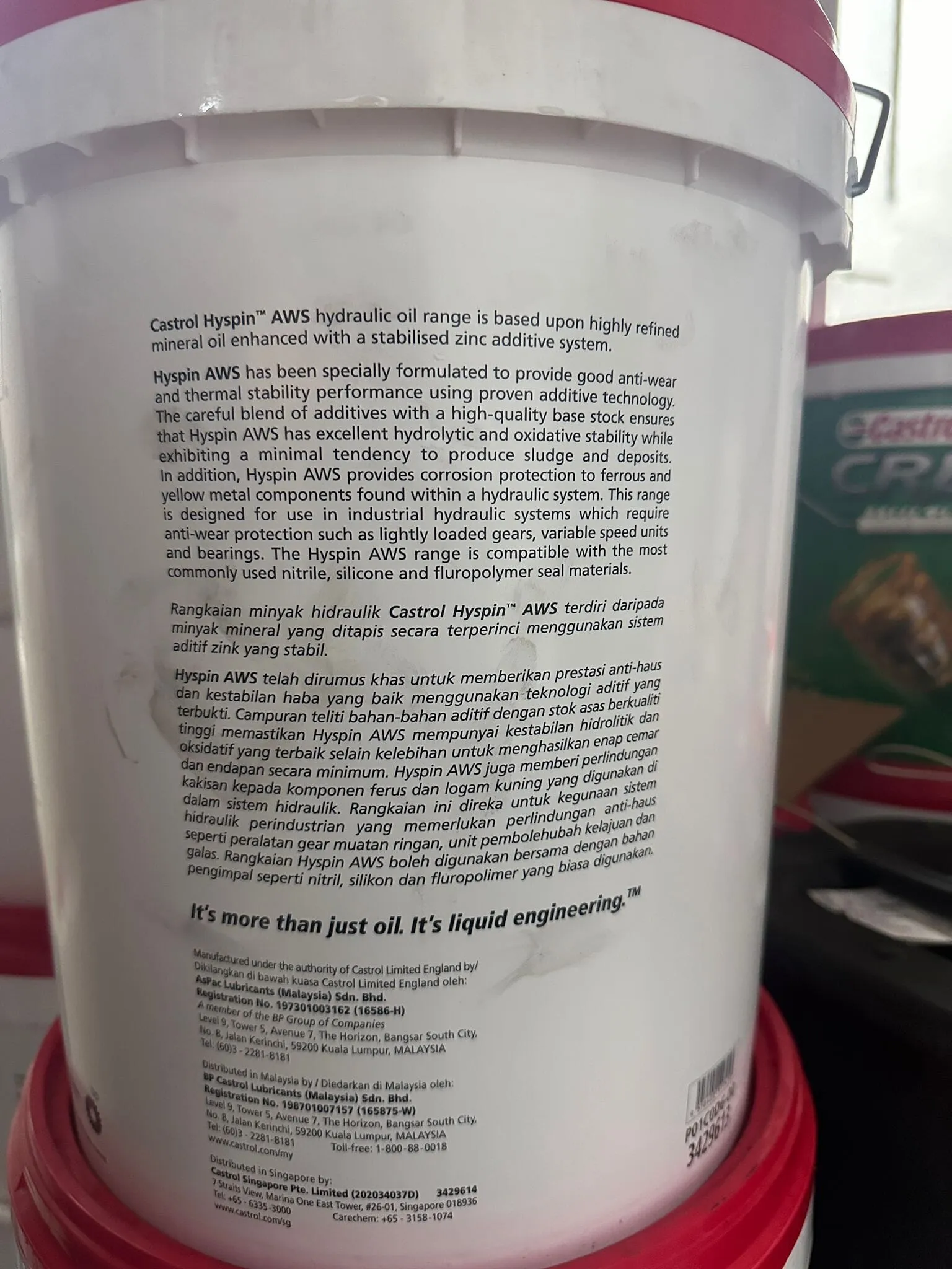 Castrol 20L Hydraulic Oil Aws68 20L | Model : OIL-C6820