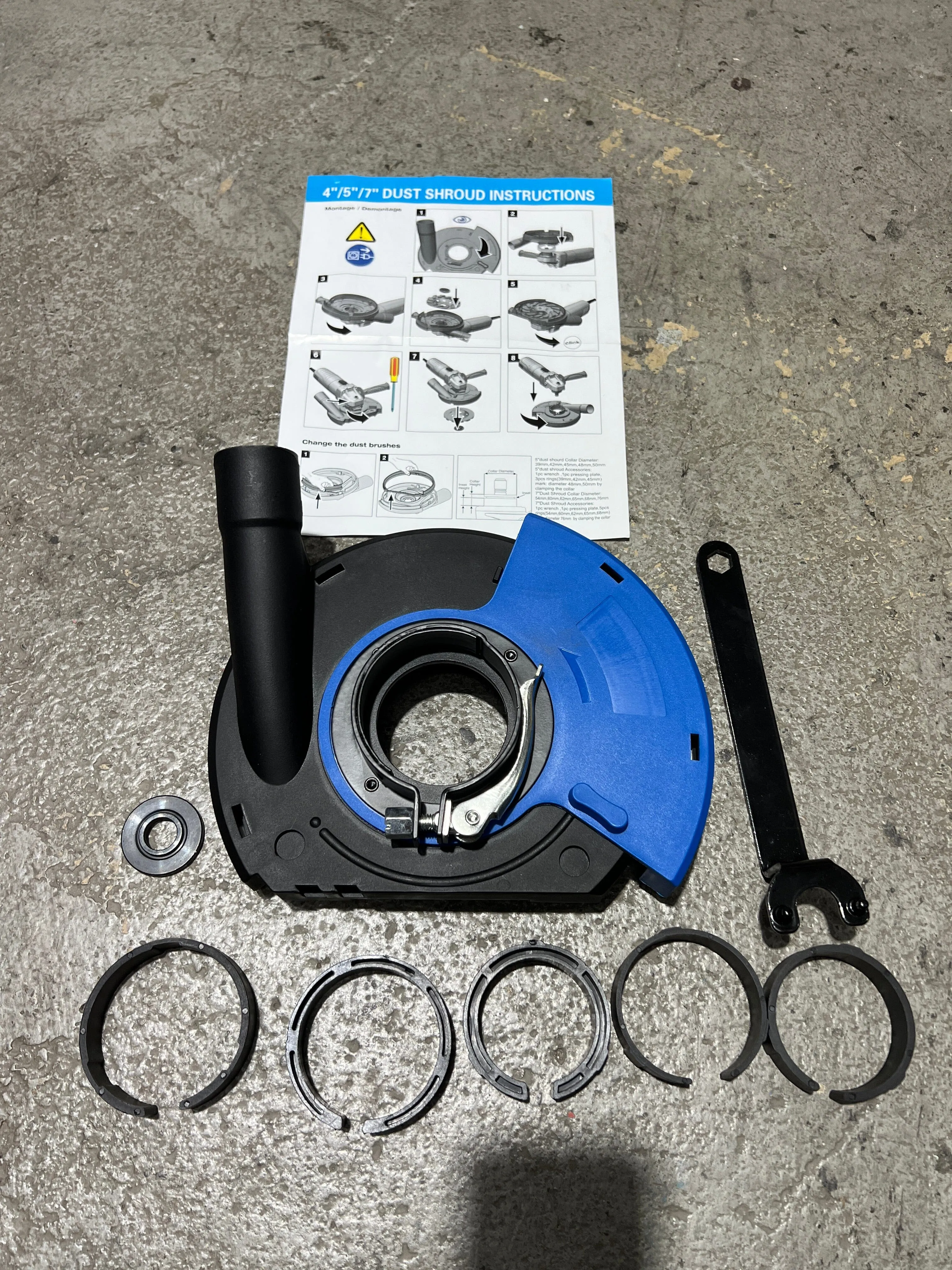 Dust Shroud for 7 Angle Grinder | Model: VC-ATT-7G