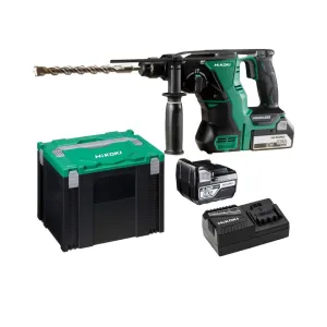 Hikoki 18V 5.0Ah Cordless Bl Rotary Hammer Drill C2-Dh18Dbl (1 Charger.2 Battery C/W Case) | Model :  H-C2-DH18DBL