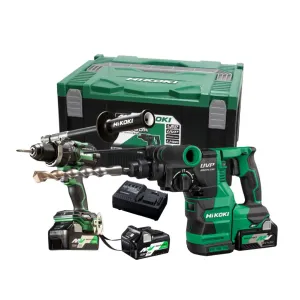 Hikoki 36V Multi Volt Cordless Combo Rotary Hammer DH3628DA  Impact Driver Drill DV36DC | Model : H-C2-DH3628DA-C
