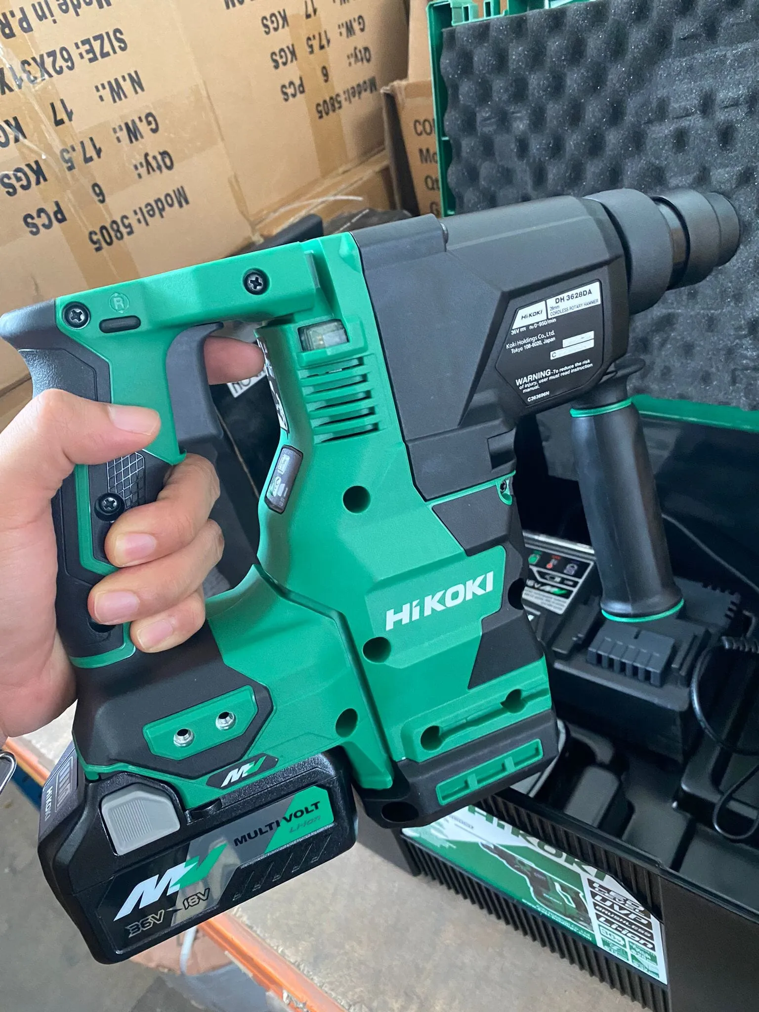 Hikoki 36V Multi Volt Cordless Combo Rotary Hammer DH3628DA  Impact Driver Drill DV36DC | Model : H-C2-DH3628DA-C